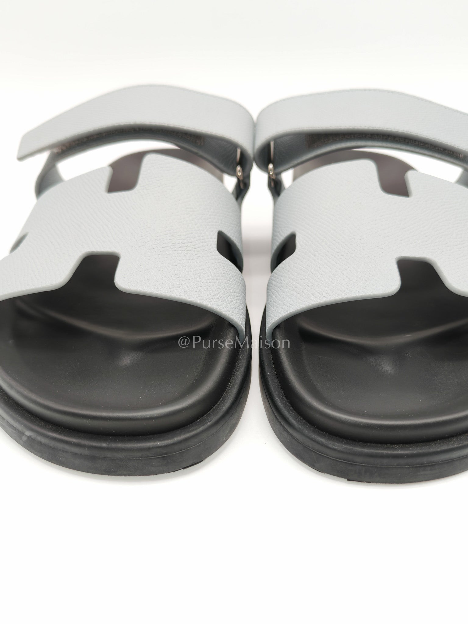 Hermes Chypre Sandals gris nuage size 40