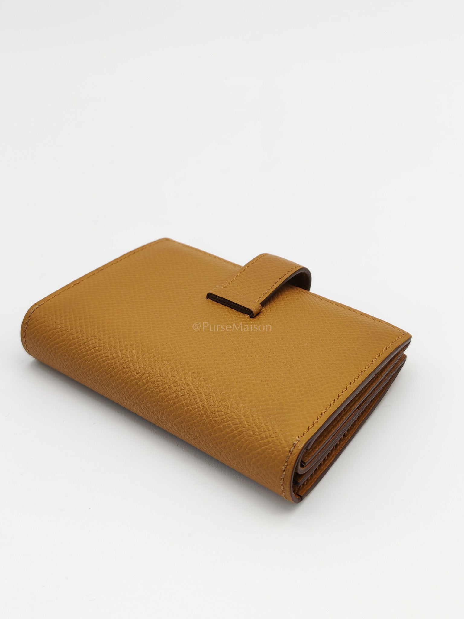 Bearn Mini Wallet Sesame in Epsom Leather Stamp Y (2020) | Purse Maison Luxury Bags Shop