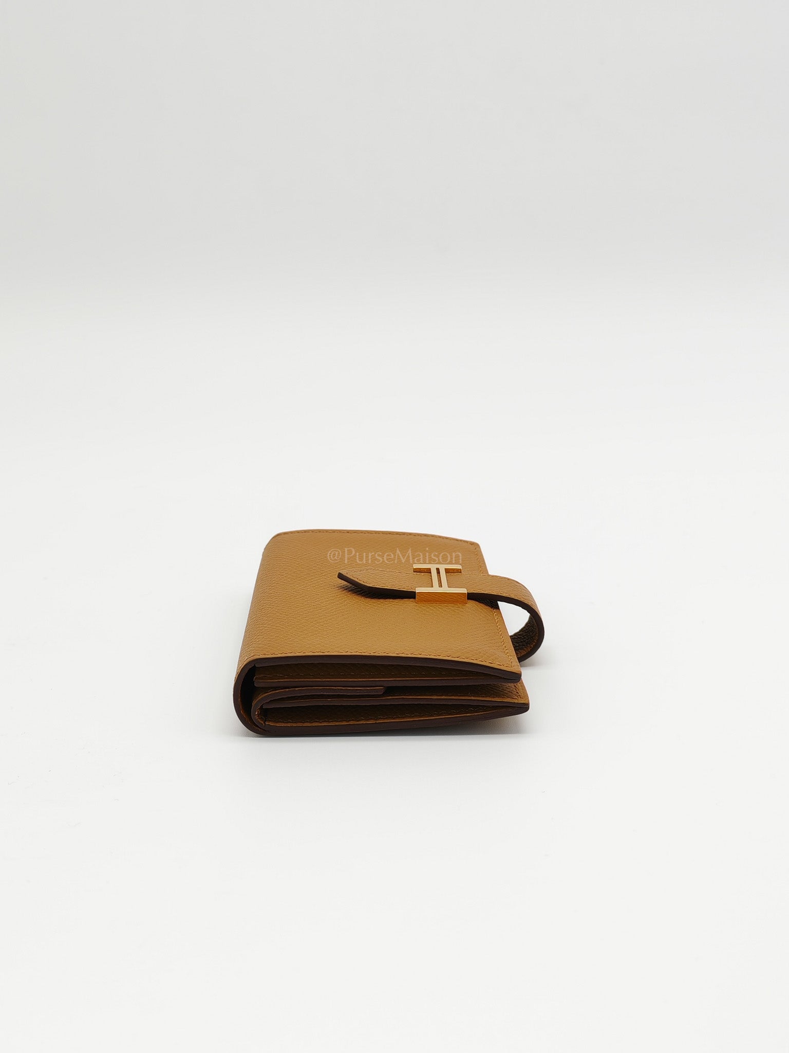 Bearn Mini Wallet Sesame in Epsom Leather Stamp Y (2020) | Purse Maison Luxury Bags Shop