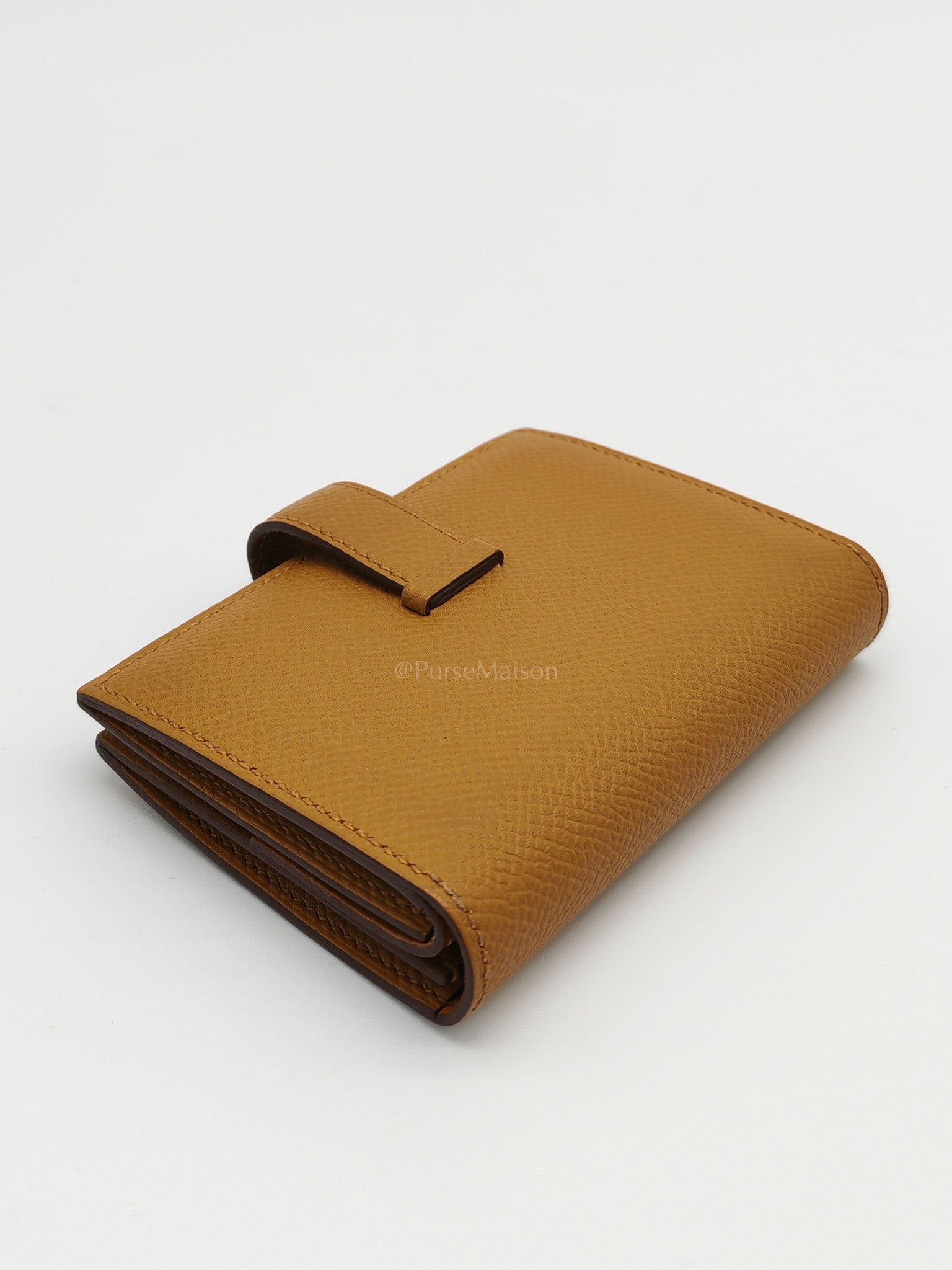 Bearn Mini Wallet Sesame in Epsom Leather Stamp Y (2020) | Purse Maison Luxury Bags Shop