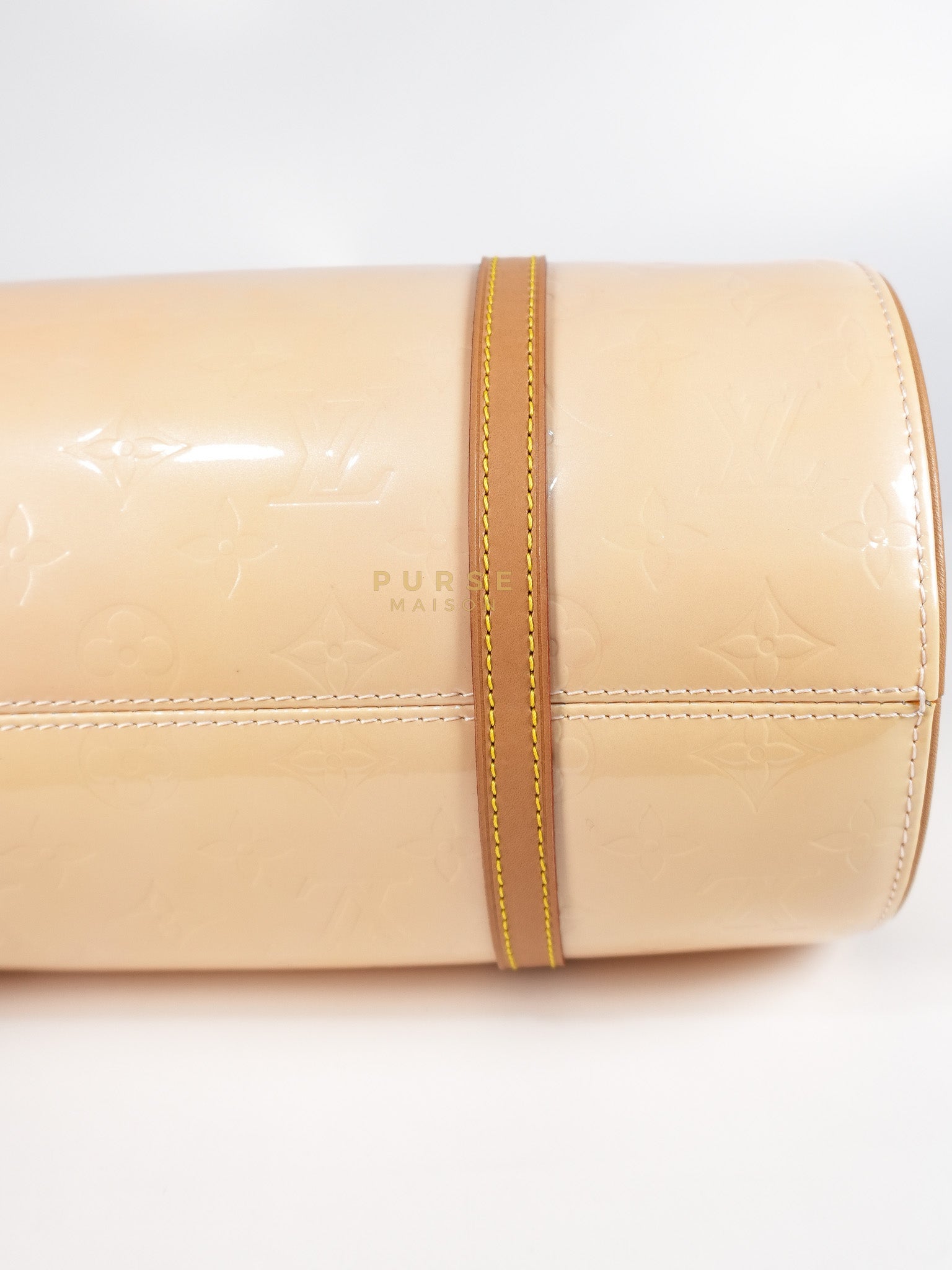 Bedford Bag in Beige Monogram Vernis Leather & Gold Hardware (Date Code: VI0094) | Purse Maison Luxury Bags Shop