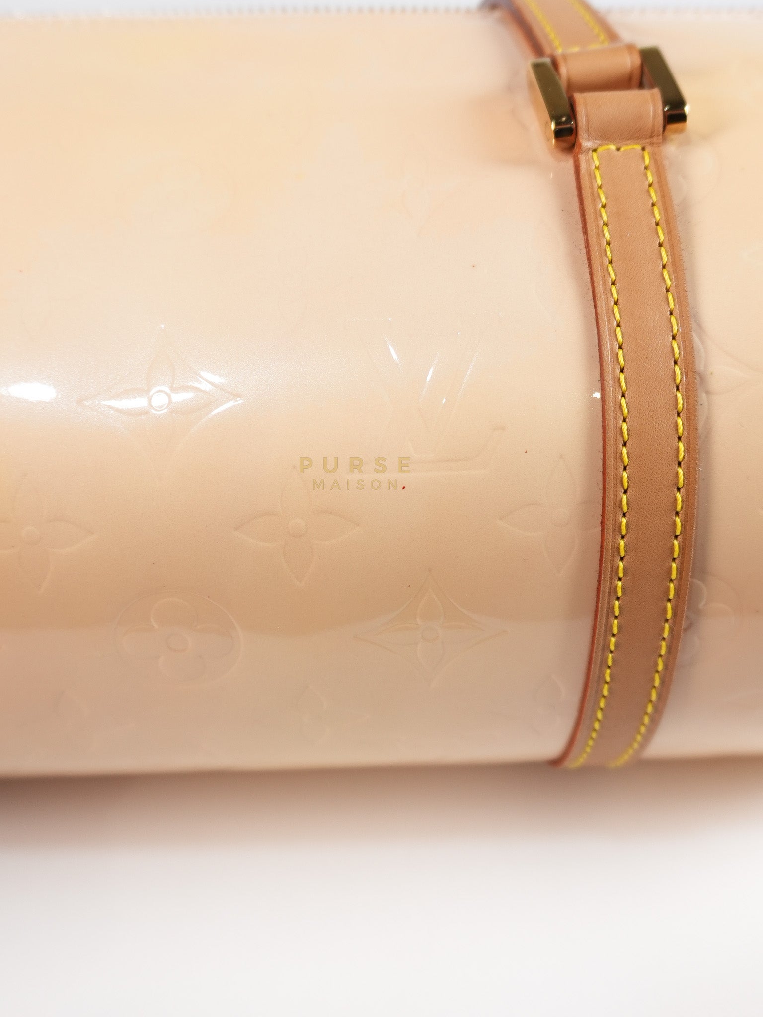 Bedford Bag in Beige Monogram Vernis Leather & Gold Hardware (Date Code: VI0094) | Purse Maison Luxury Bags Shop