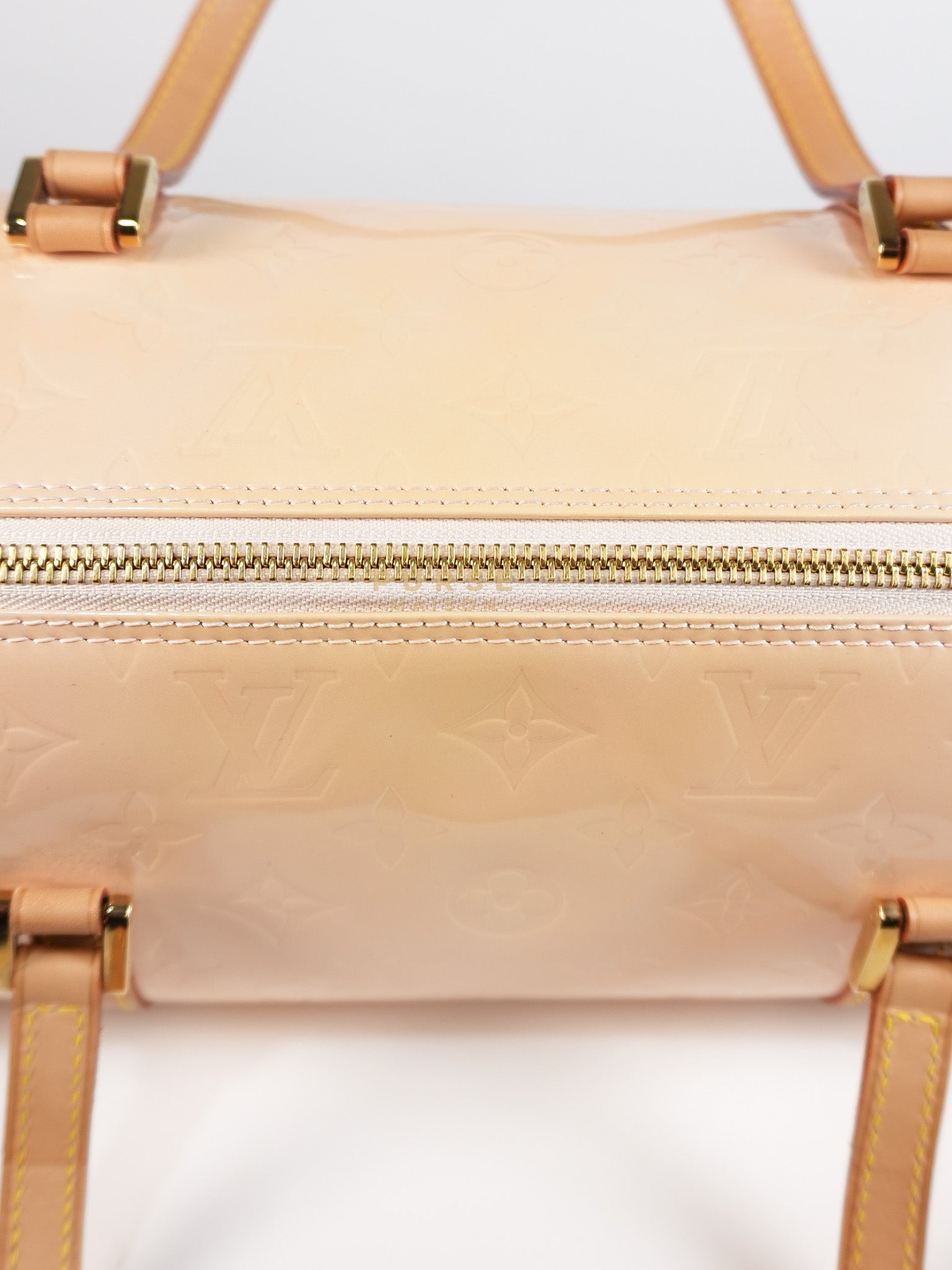 Bedford Bag in Beige Monogram Vernis Leather & Gold Hardware (Date Code: VI0094) | Purse Maison Luxury Bags Shop