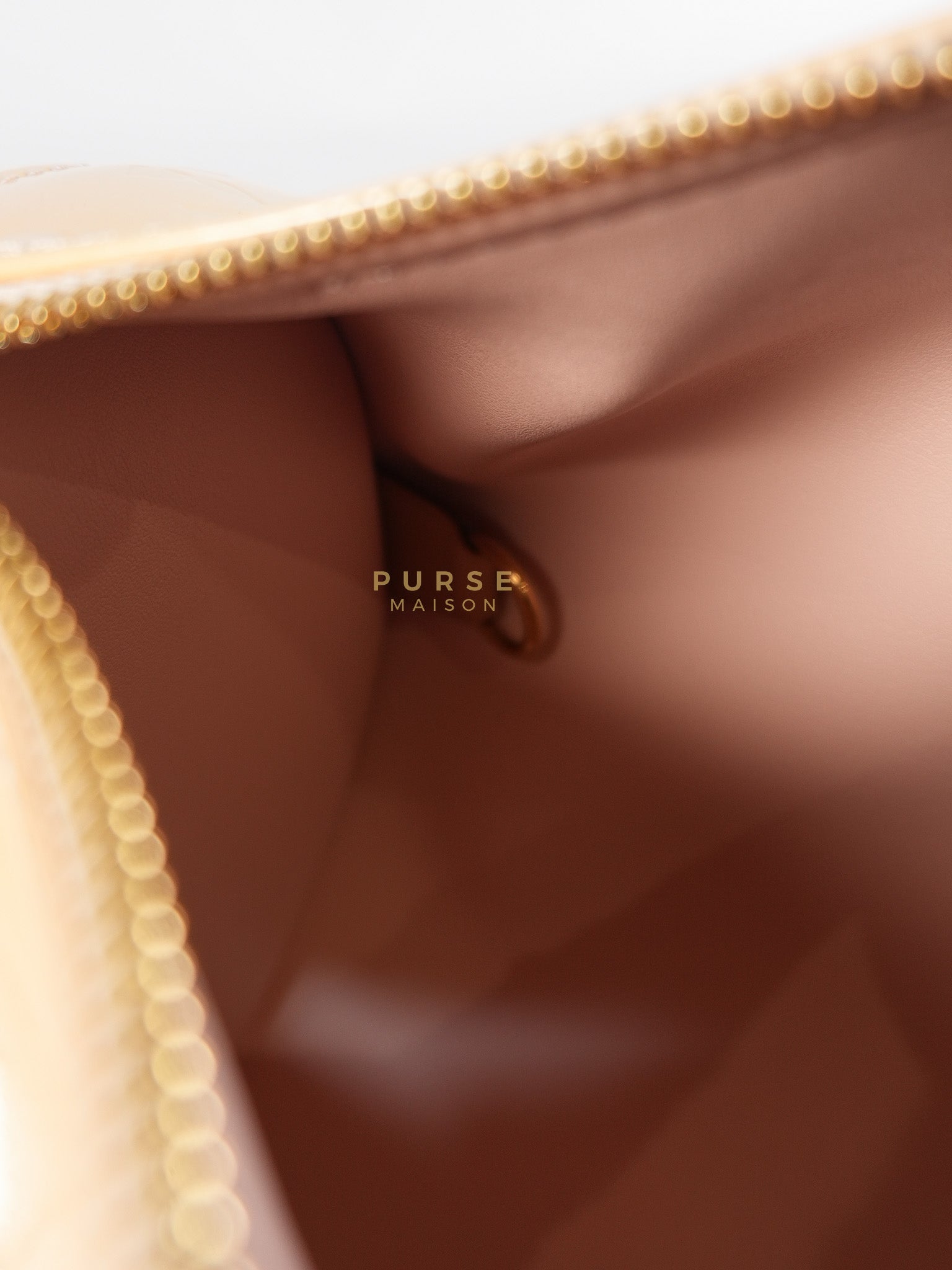 Bedford Bag in Beige Monogram Vernis Leather & Gold Hardware (Date Code: VI0094) | Purse Maison Luxury Bags Shop