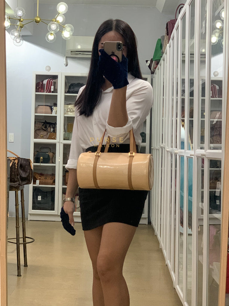 Bedford Bag in Beige Monogram Vernis Leather & Gold Hardware (Date Code: VI0094) | Purse Maison Luxury Bags Shop