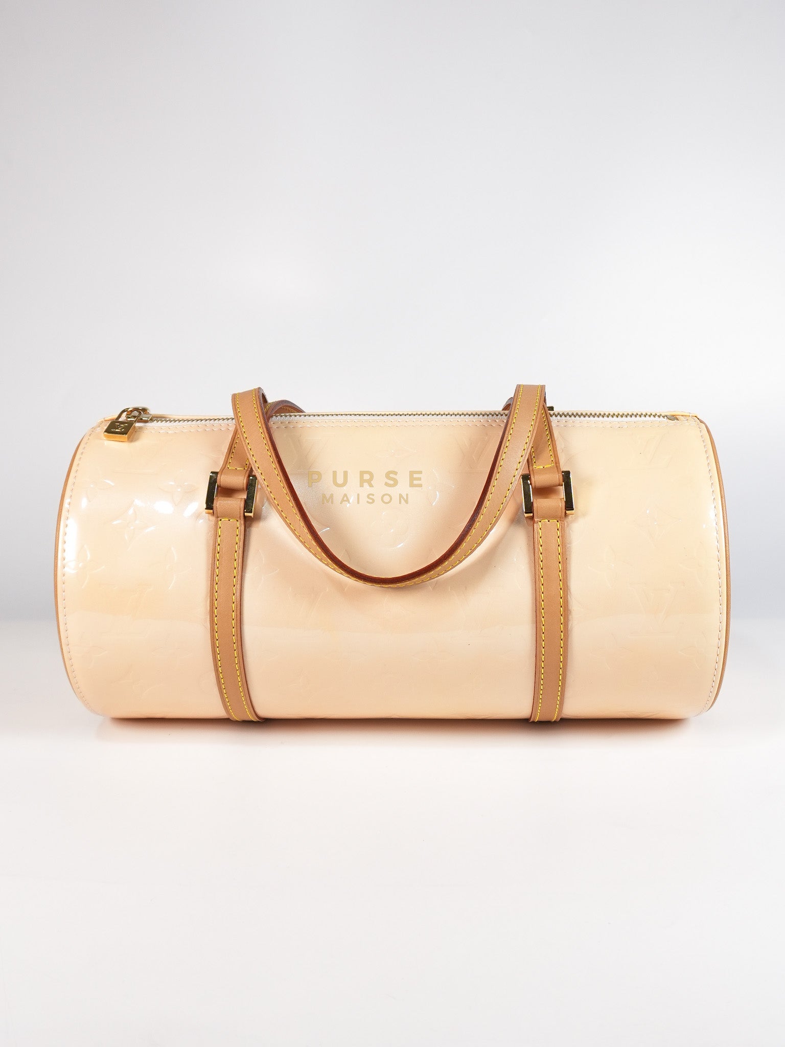 Bedford Bag in Beige Monogram Vernis Leather & Gold Hardware (Date Code: VI0094) | Purse Maison Luxury Bags Shop