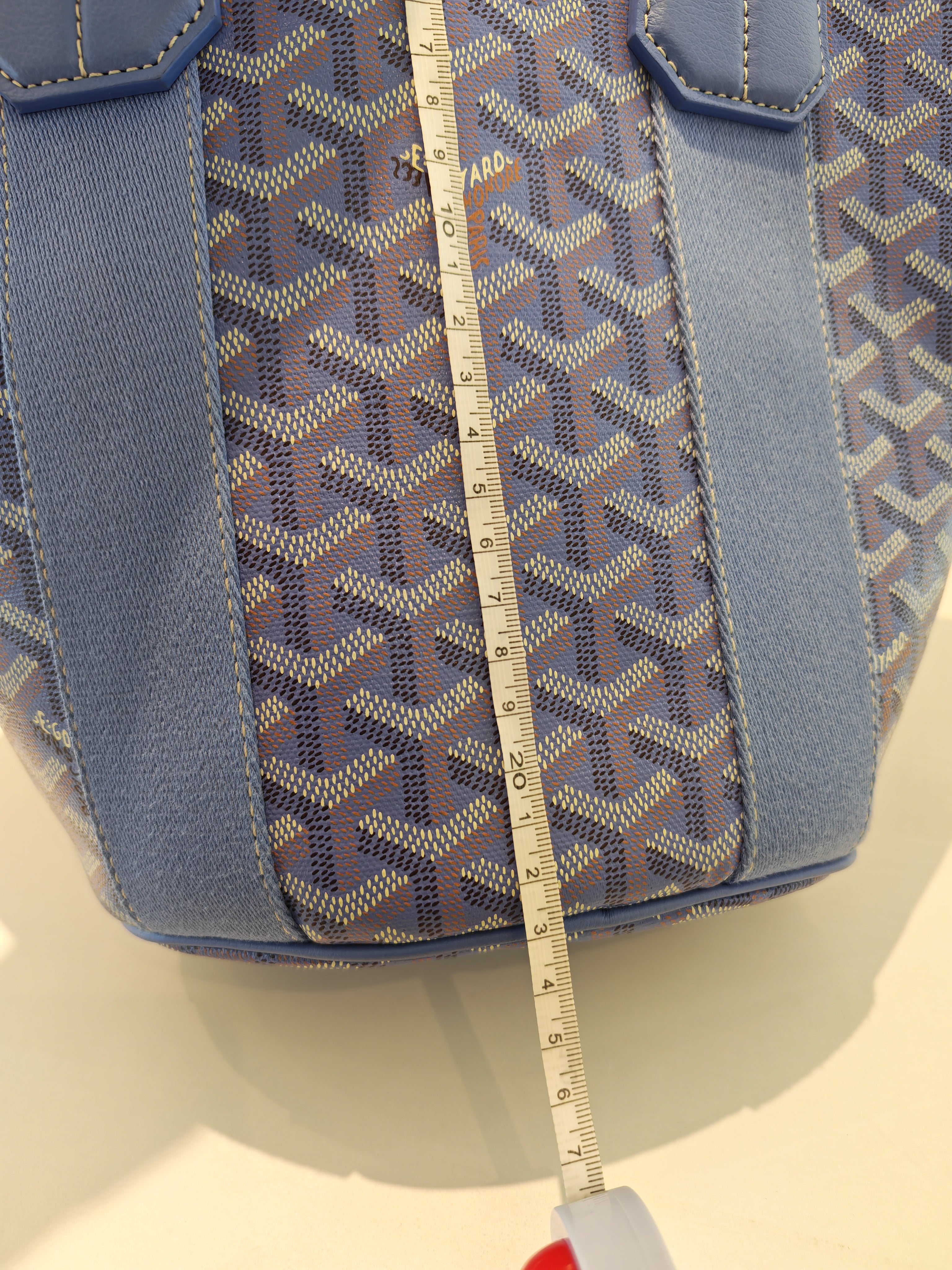 Belharra PM Tote Bag in Iris Goyardine Canvas | Purse Maison Luxury Bags Shop