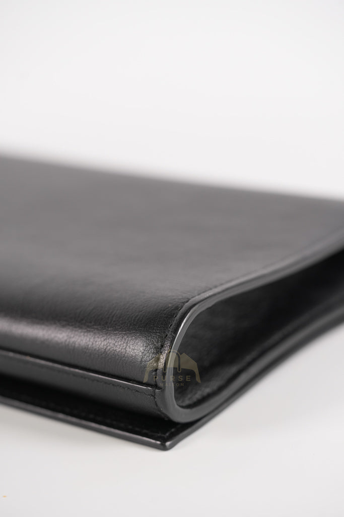 Belle De Jour Clutch Bag in Black Calfskin Leather | Purse Maison Luxury Bags Shop