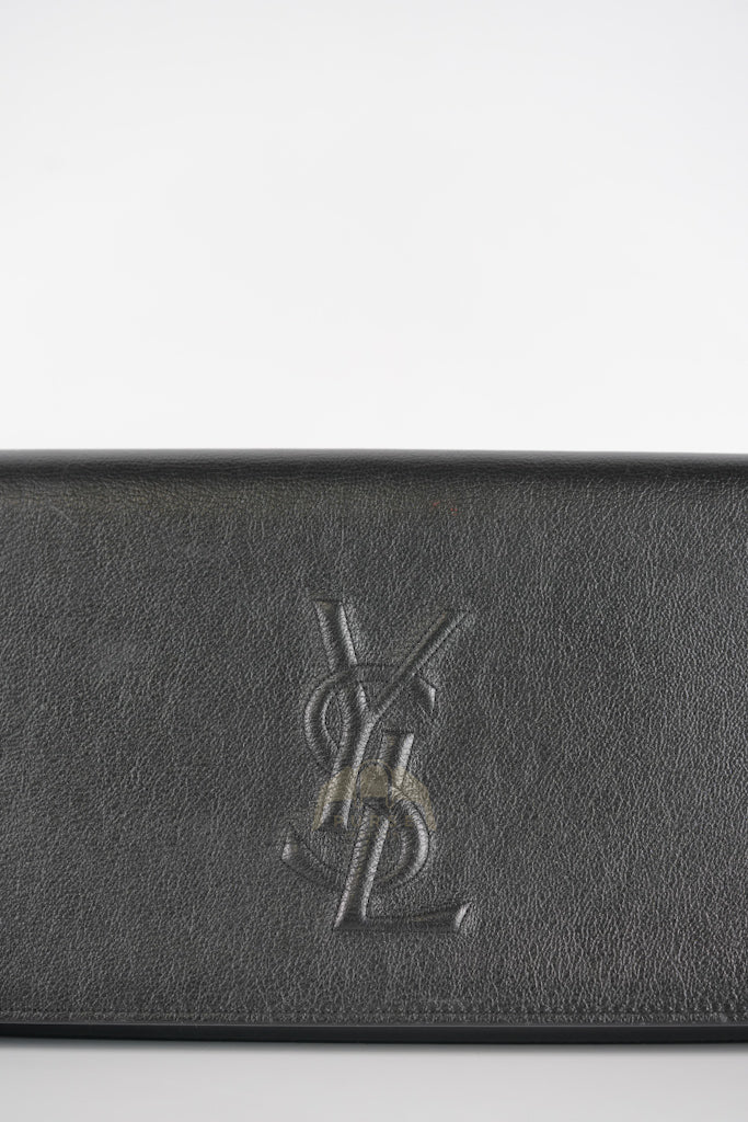 Belle De Jour Clutch Bag in Black Calfskin Leather | Purse Maison Luxury Bags Shop