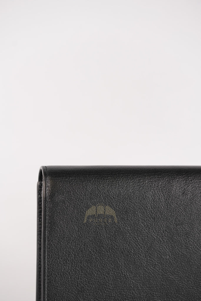 Belle De Jour Clutch Bag in Black Calfskin Leather | Purse Maison Luxury Bags Shop