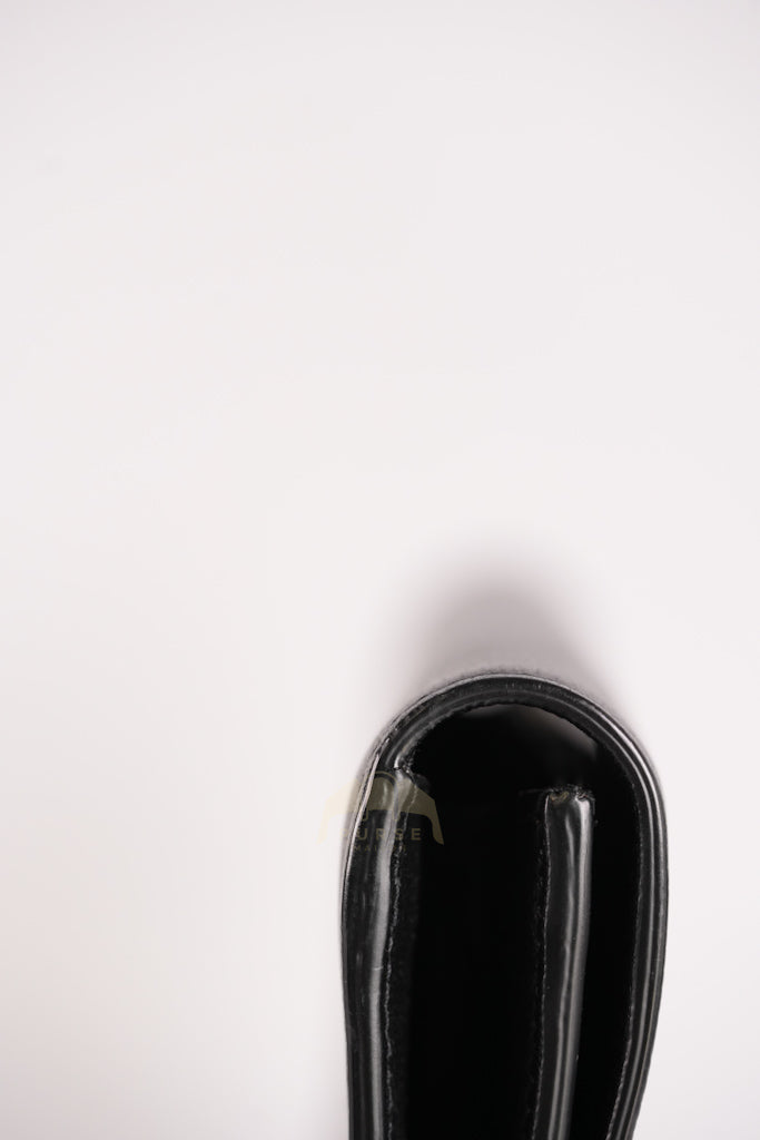 Belle De Jour Clutch Bag in Black Calfskin Leather | Purse Maison Luxury Bags Shop