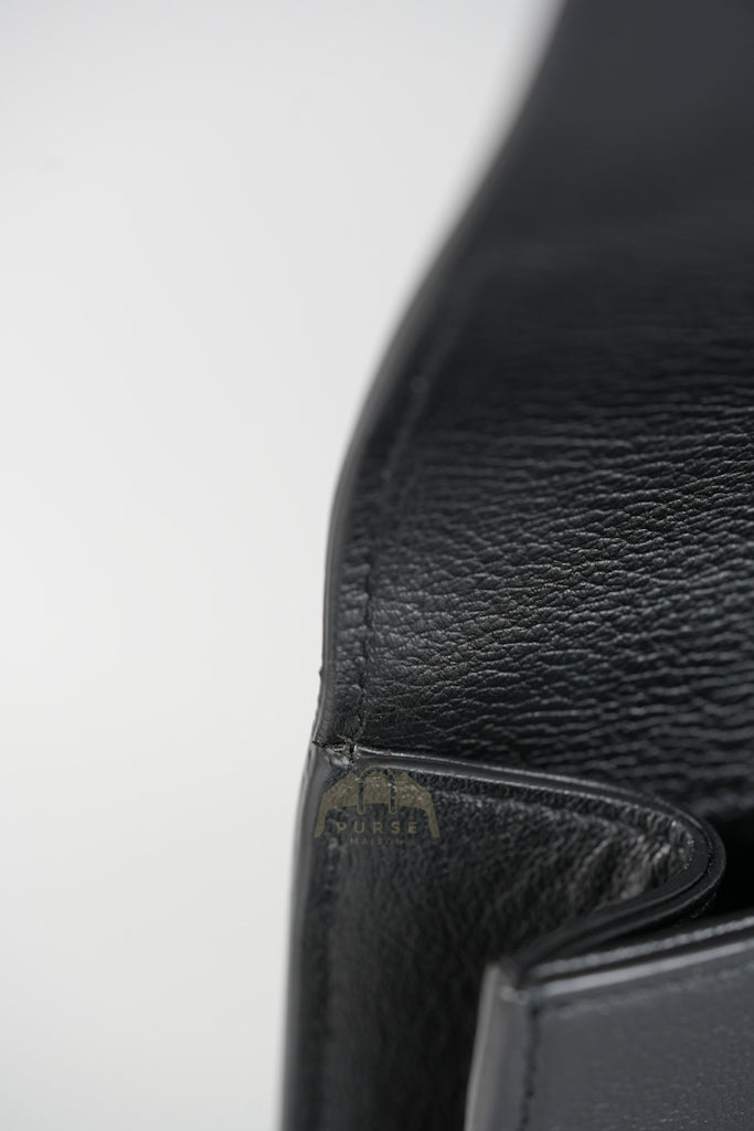 Belle De Jour Clutch Bag in Black Calfskin Leather | Purse Maison Luxury Bags Shop