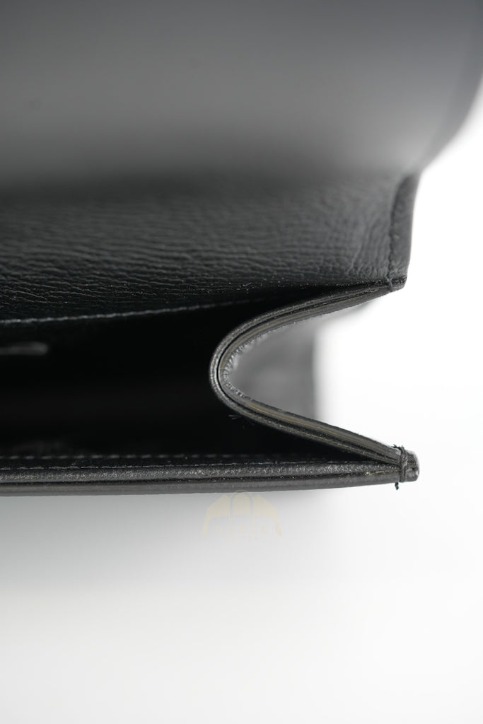 Belle De Jour Clutch Bag in Black Calfskin Leather | Purse Maison Luxury Bags Shop