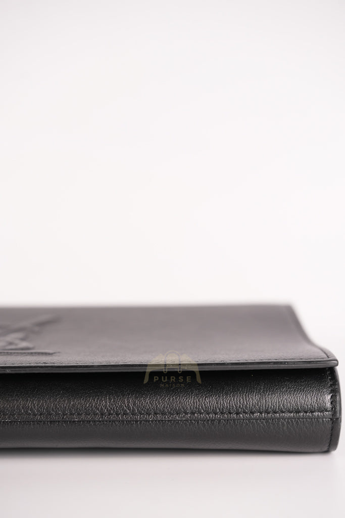 Belle De Jour Clutch Bag in Black Calfskin Leather | Purse Maison Luxury Bags Shop