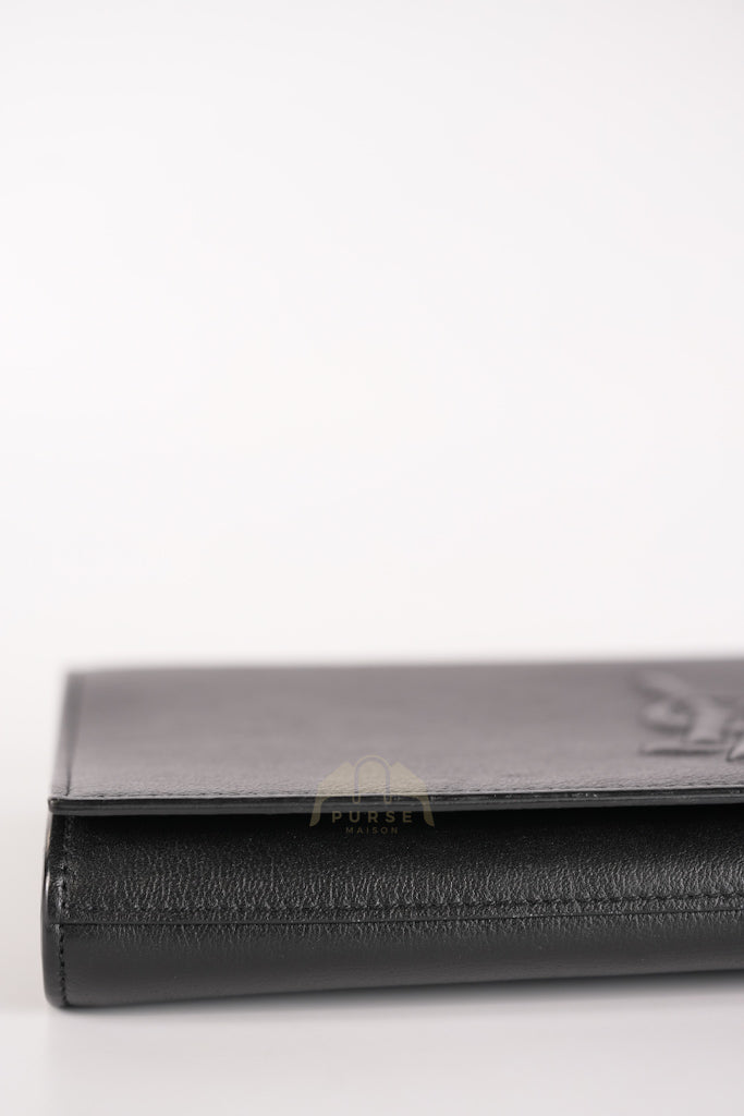 Belle De Jour Clutch Bag in Black Calfskin Leather | Purse Maison Luxury Bags Shop