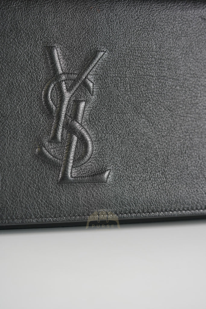 Belle De Jour Clutch Bag in Black Calfskin Leather | Purse Maison Luxury Bags Shop