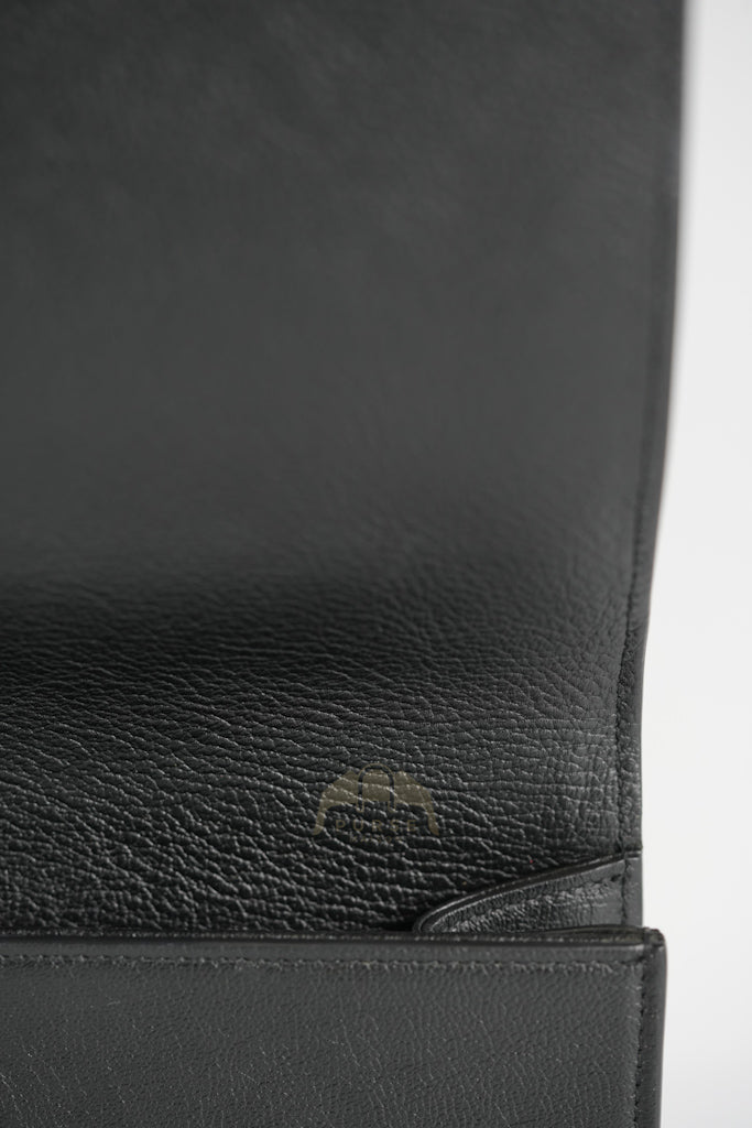 Belle De Jour Clutch Bag in Black Calfskin Leather | Purse Maison Luxury Bags Shop