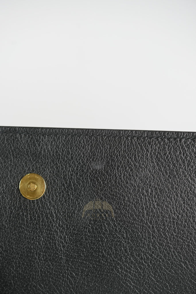 Belle De Jour Clutch Bag in Black Calfskin Leather | Purse Maison Luxury Bags Shop