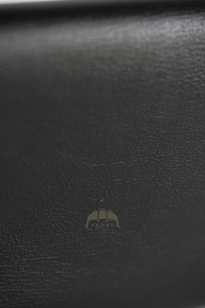 Belle De Jour Clutch Bag in Black Calfskin Leather | Purse Maison Luxury Bags Shop