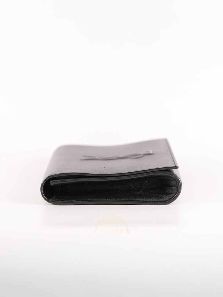 Belle De Jour Clutch Bag in Black Calfskin Leather | Purse Maison Luxury Bags Shop