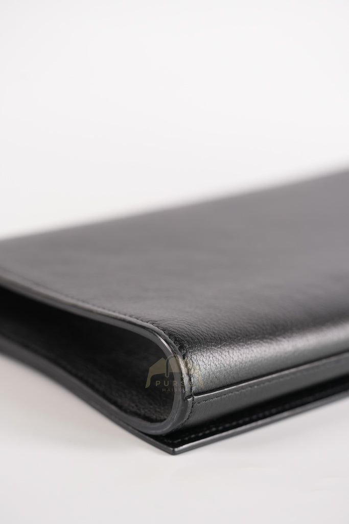 Belle De Jour Clutch Bag in Black Calfskin Leather | Purse Maison Luxury Bags Shop