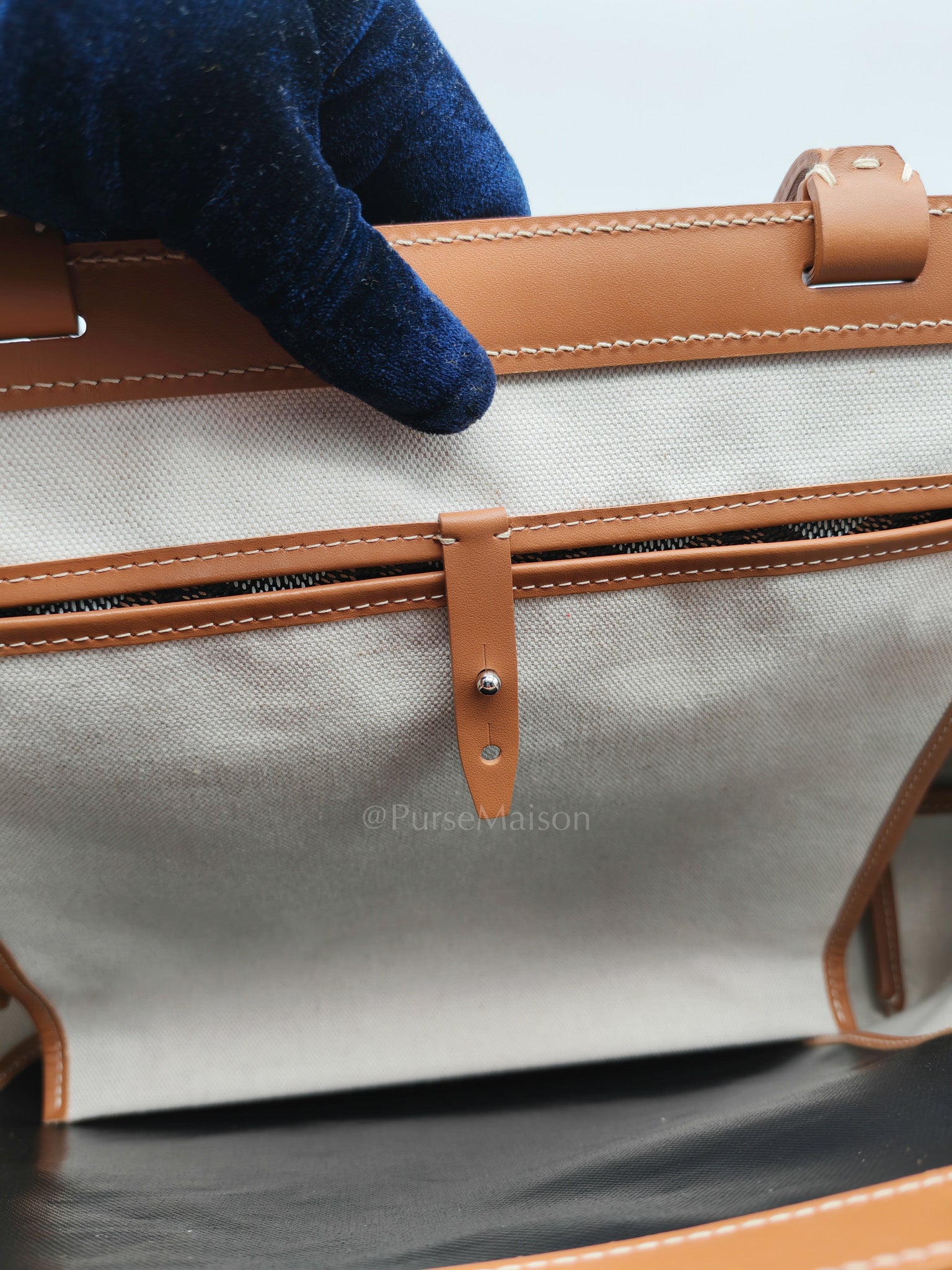Bellechase PM in Tan Goyardine Canvas Tote Bag | Purse Maison Luxury Bags Shop