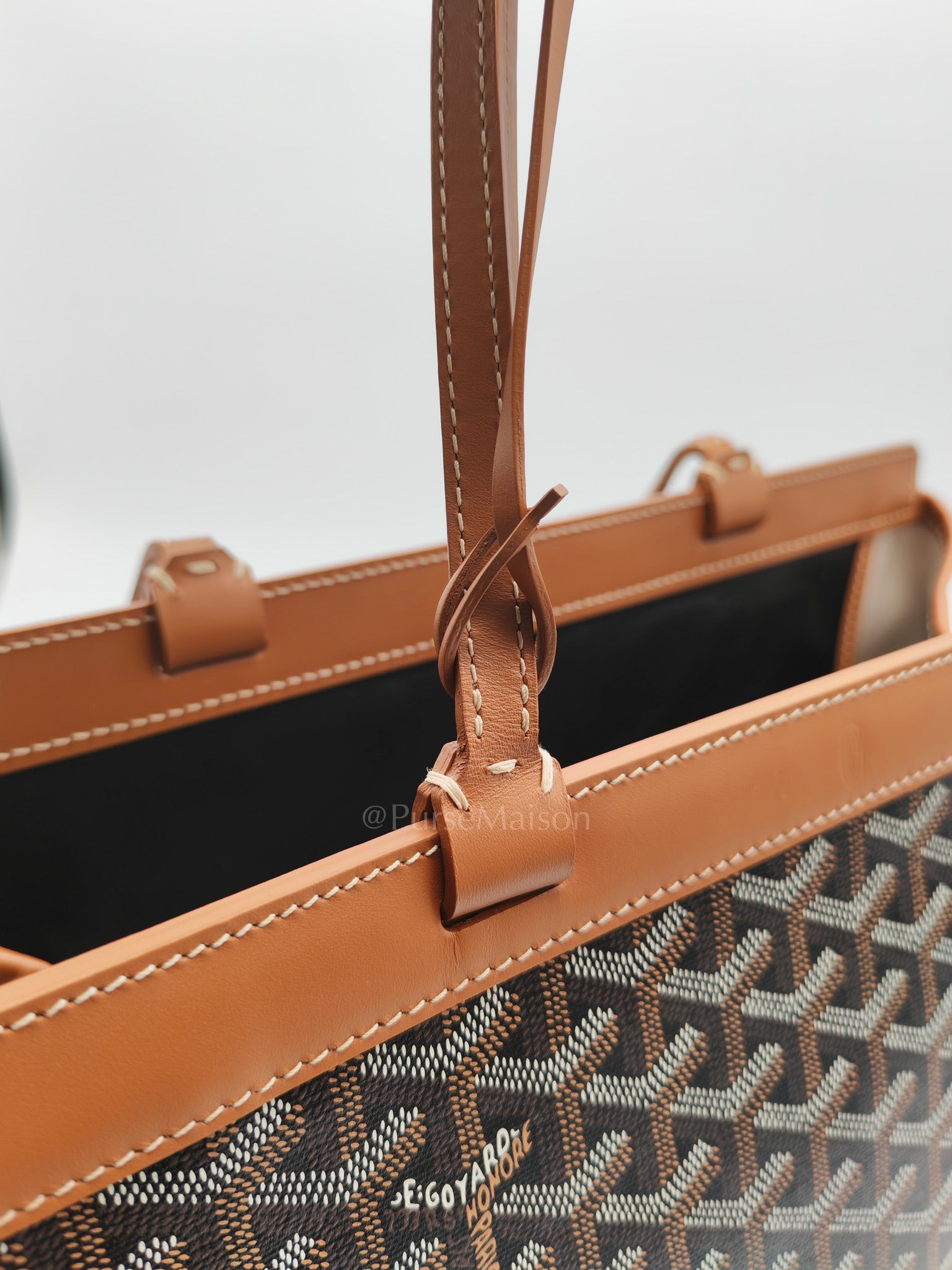 Bellechase PM in Tan Goyardine Canvas Tote Bag | Purse Maison Luxury Bags Shop