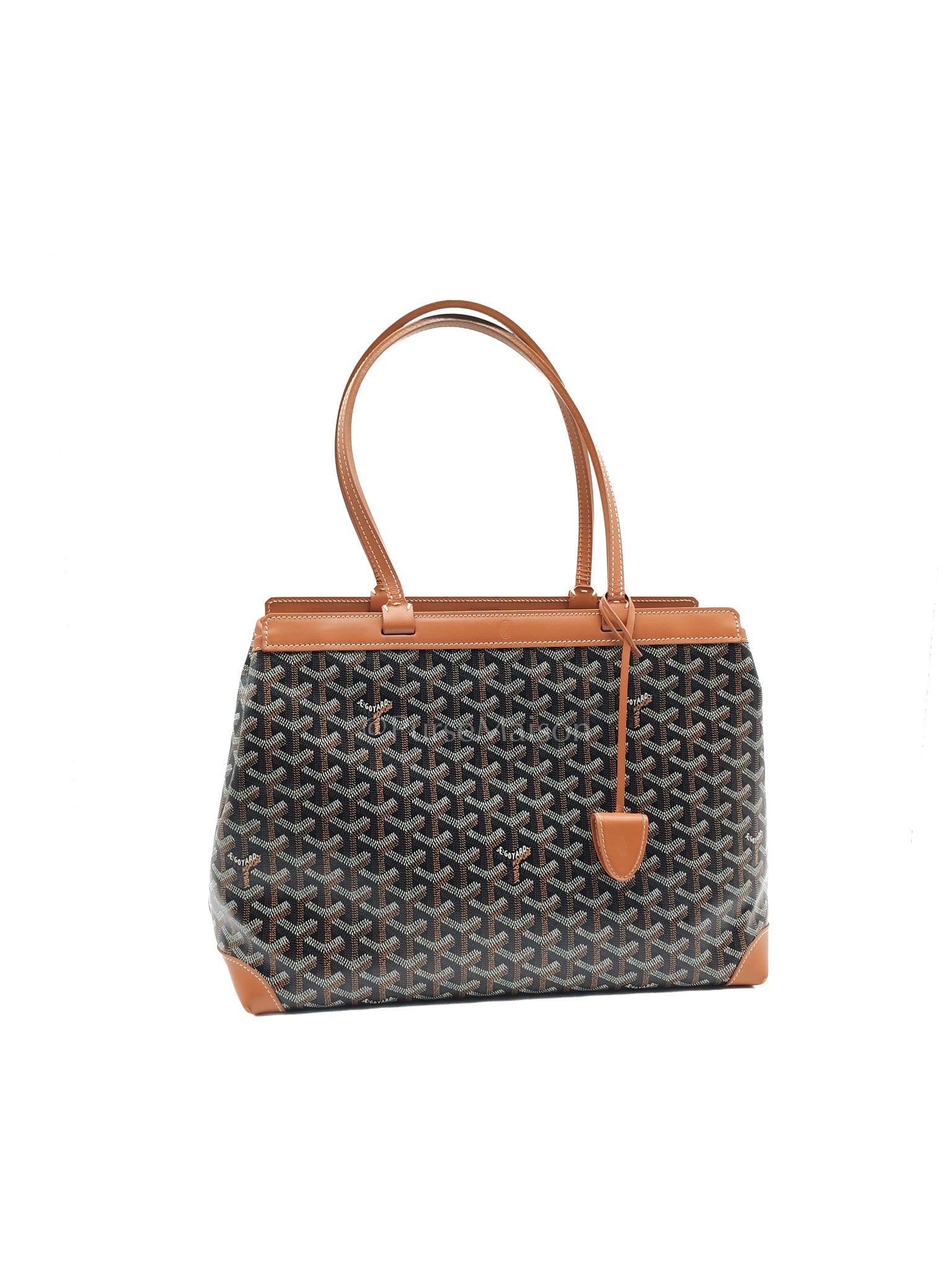 Bellechasse Blaude Tote Bag Pm in Tan Goyardine Canvas | Purse Maison Luxury Bags Shop