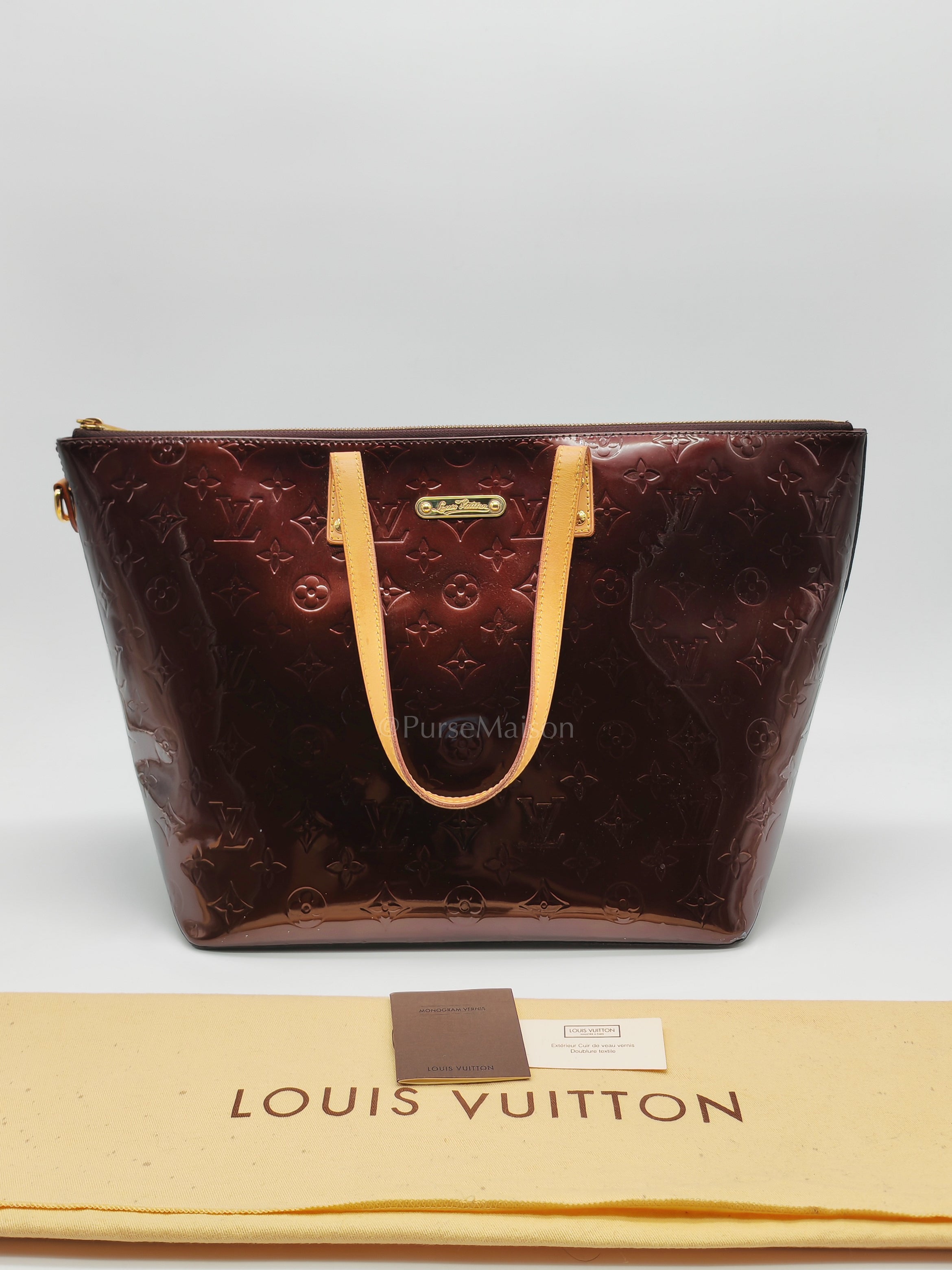 Bellevue Tote Bag GM in Monogram Vernis Patent Leather(Microchip) | Purse Maison Luxury Bags Shop