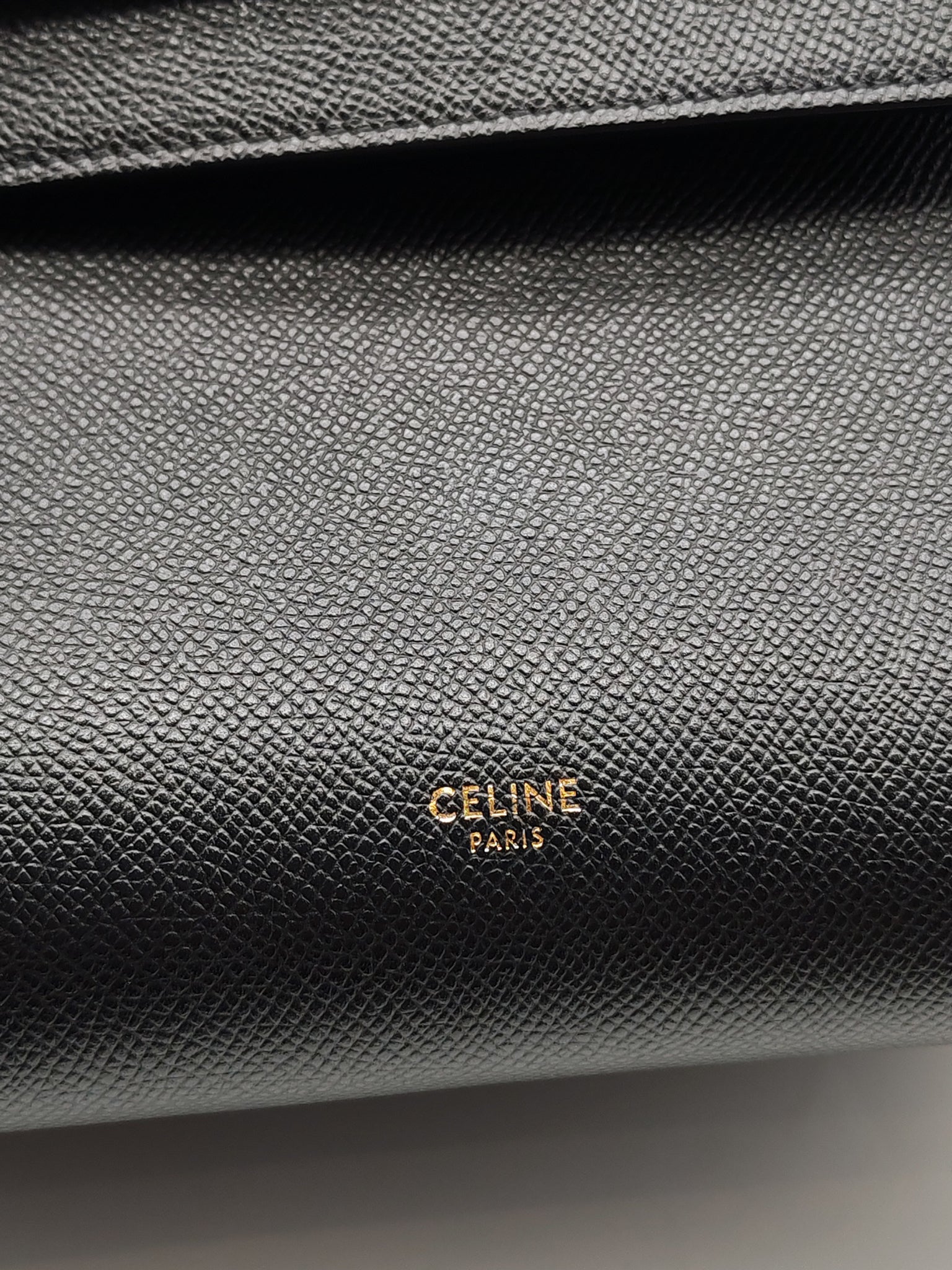 Belt Bag Micro in Black Grained Calfskin Leather | Purse Maison Luxury Bags Shop