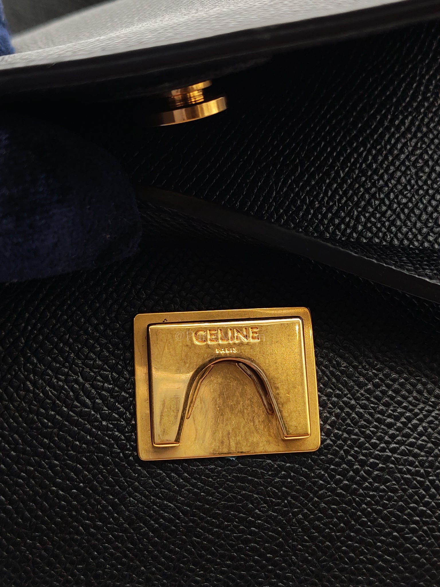 Belt Bag Micro in Black Grained Calfskin Leather | Purse Maison Luxury Bags Shop