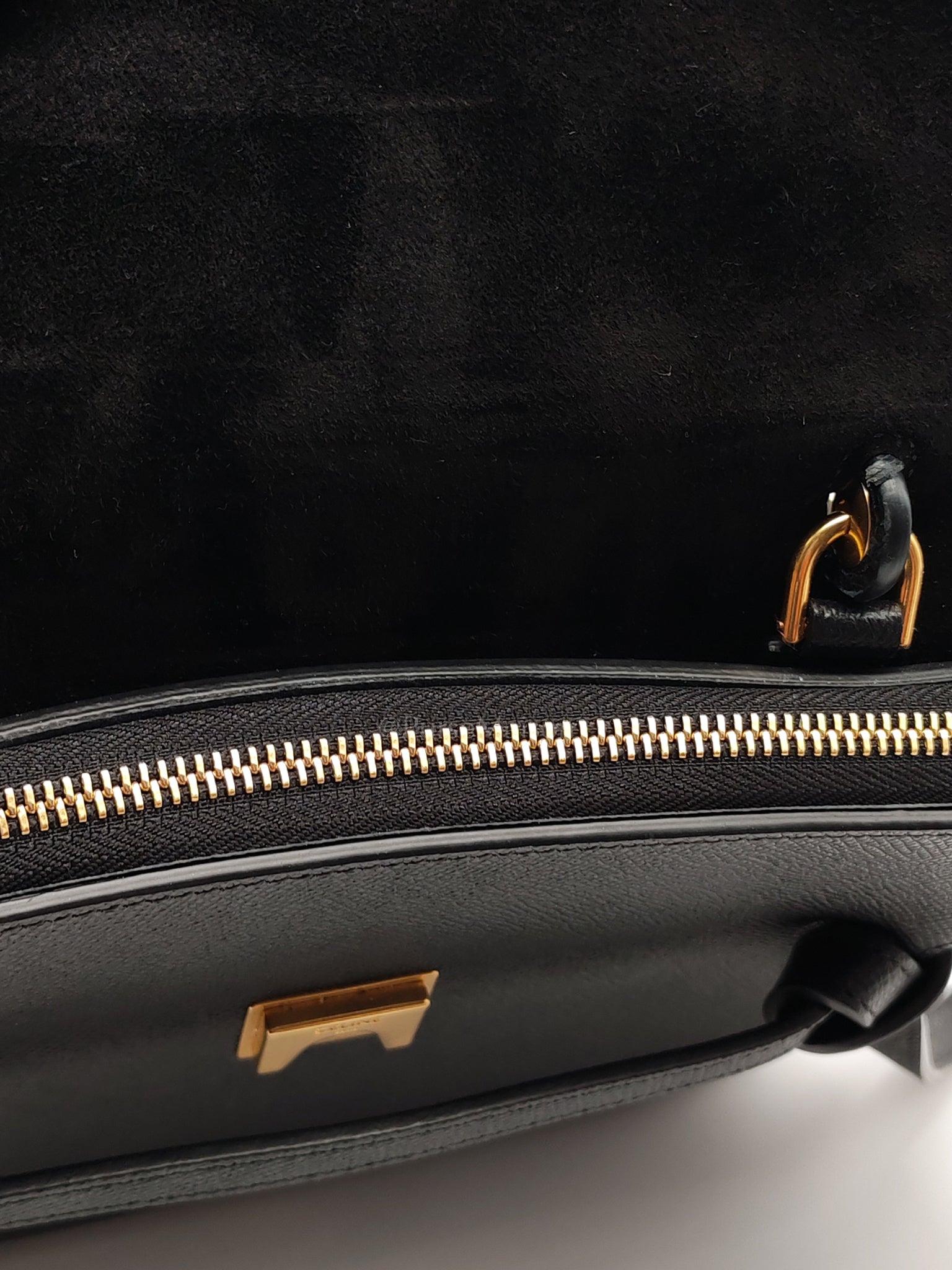 Belt Bag Micro in Black Grained Calfskin Leather | Purse Maison Luxury Bags Shop