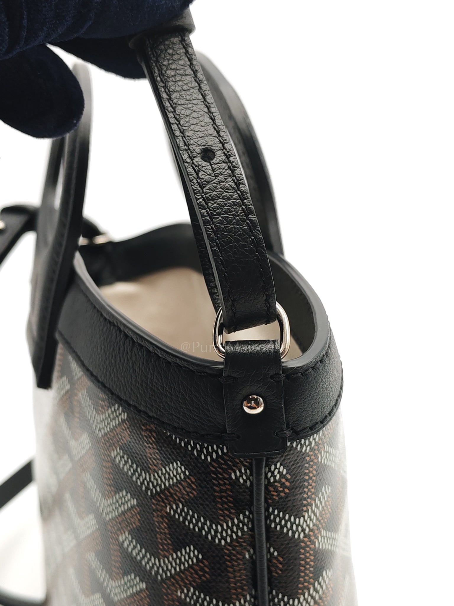 Beluga Mini Black Goyardine Canvas Shoulder Bag | Purse Maison Luxury Bags Shop