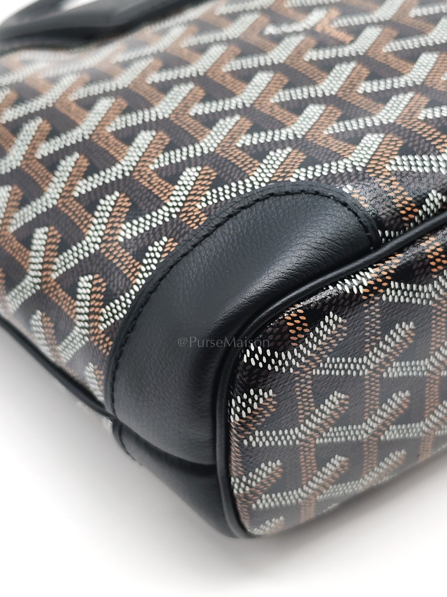 Beluga Mini Black Goyardine Canvas Shoulder Bag | Purse Maison Luxury Bags Shop