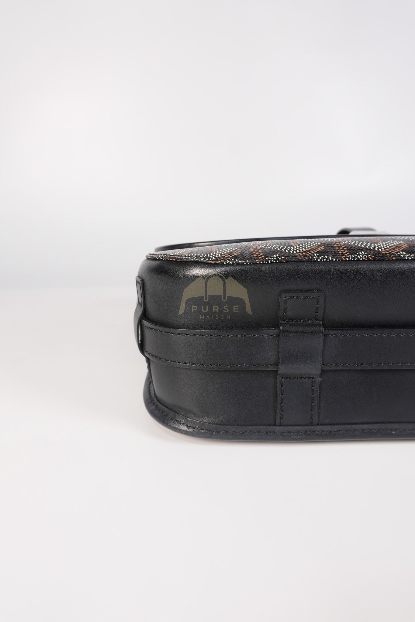 Belvedere MM Black in Goyardine Canvas | Purse Maison Luxury Bags Shop