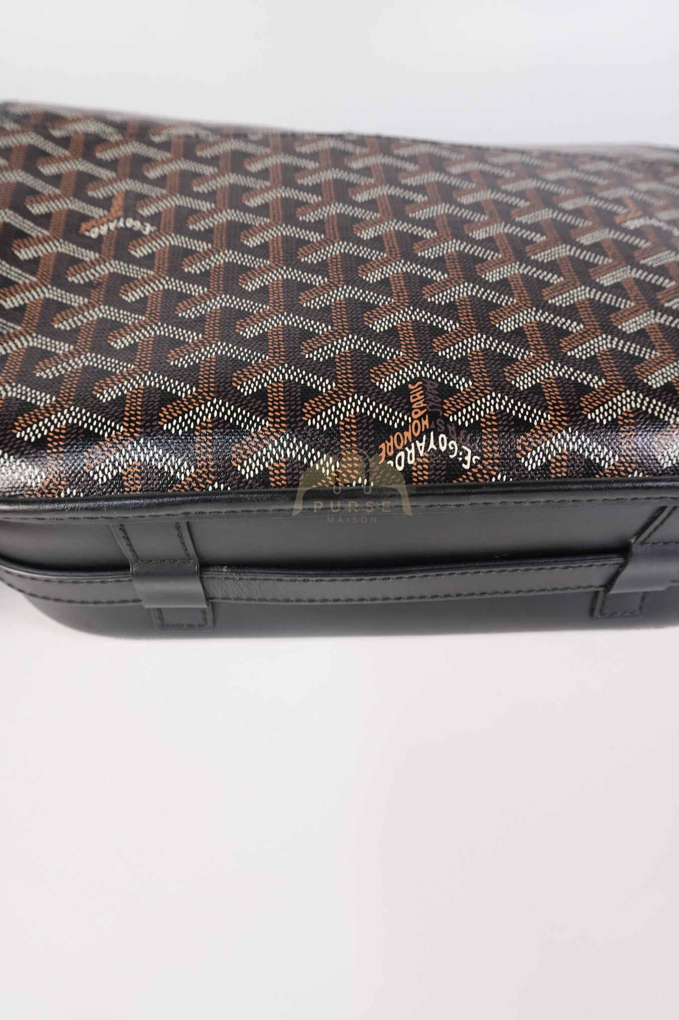 Belvedere MM Black in Goyardine Canvas | Purse Maison Luxury Bags Shop