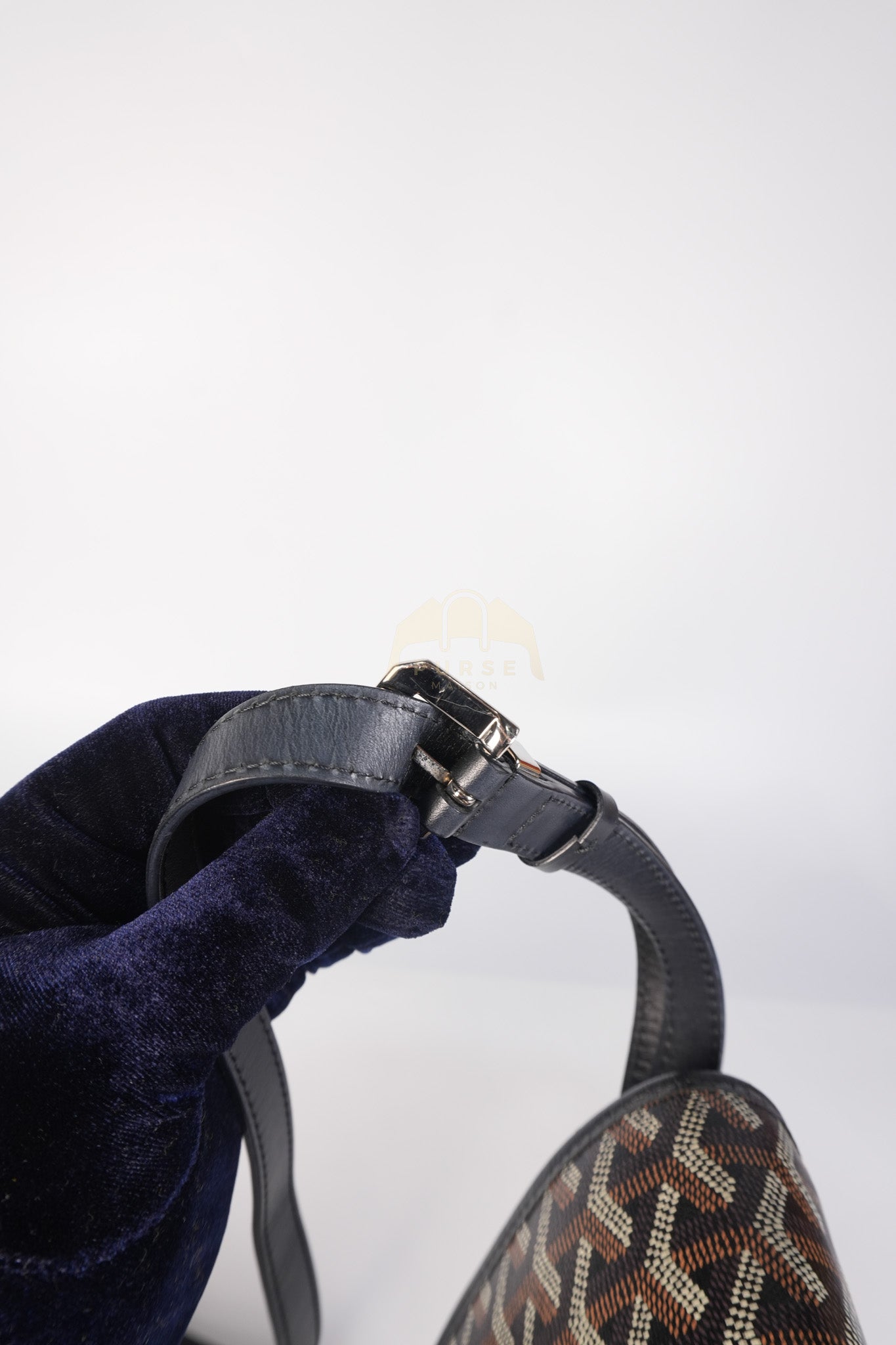 Belvedere MM Black in Goyardine Canvas | Purse Maison Luxury Bags Shop