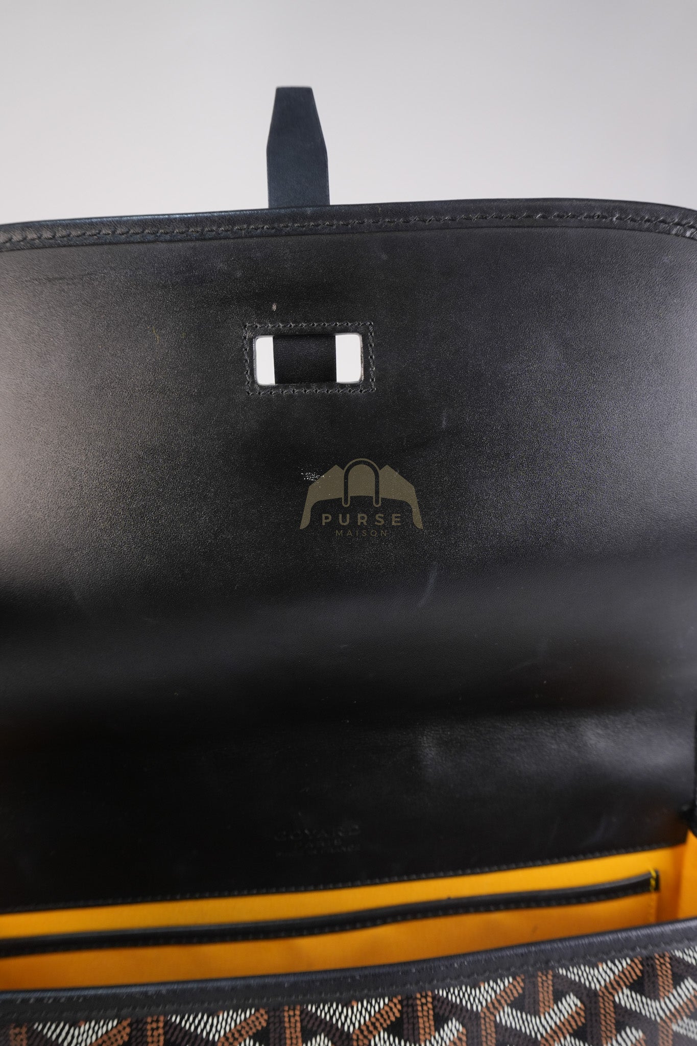 Belvedere MM Black in Goyardine Canvas | Purse Maison Luxury Bags Shop