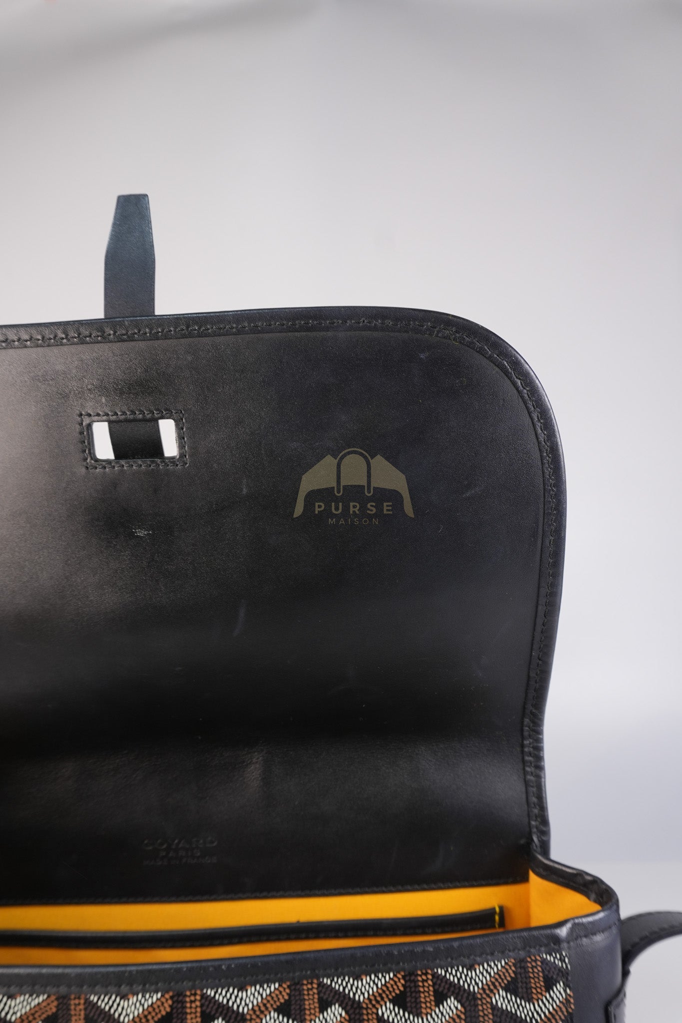 Belvedere MM Black in Goyardine Canvas | Purse Maison Luxury Bags Shop