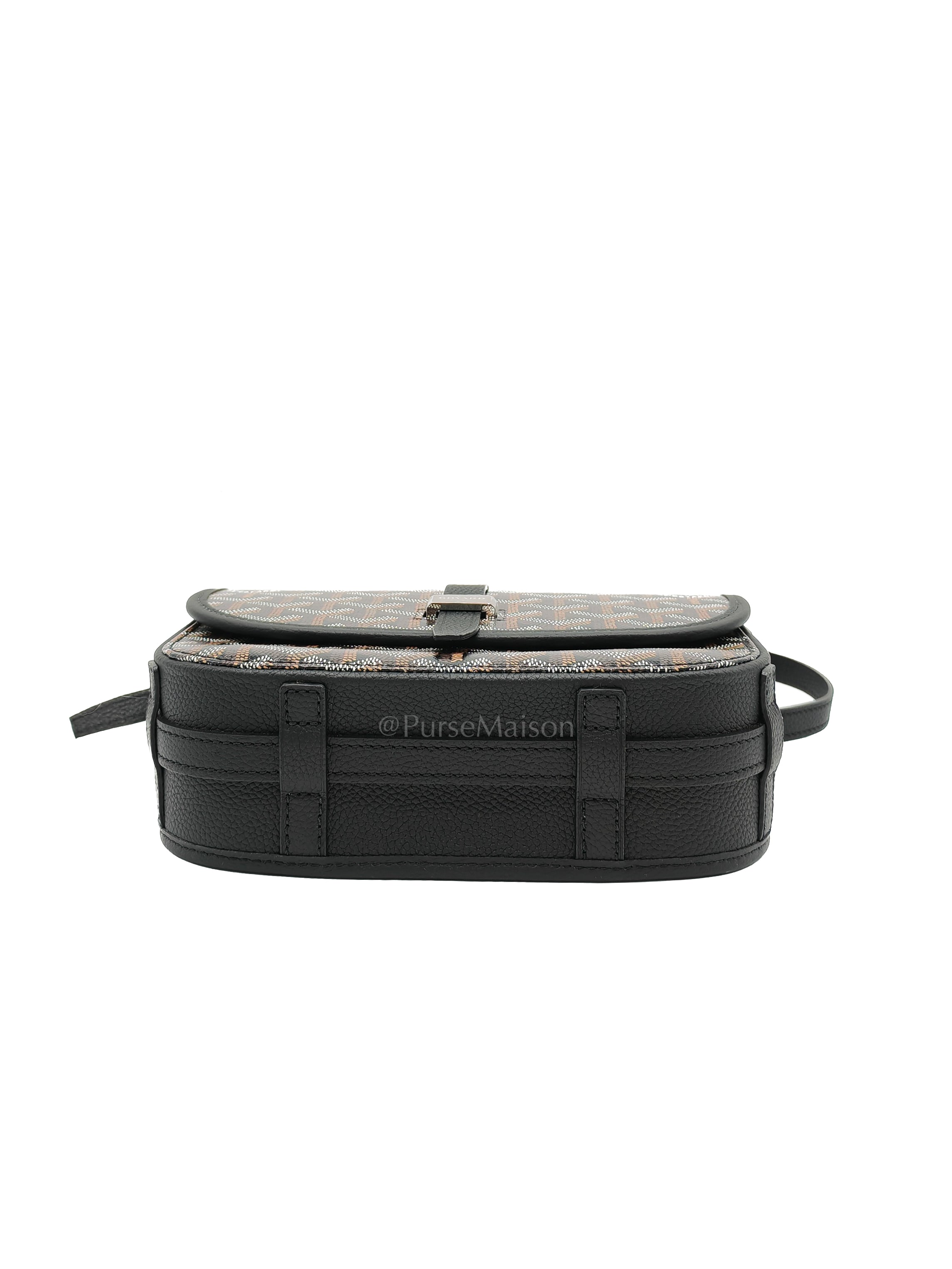 Belvedere PM Black in Goyardine Canvas Cross Body Bag | Purse Maison Luxury Bags Shop
