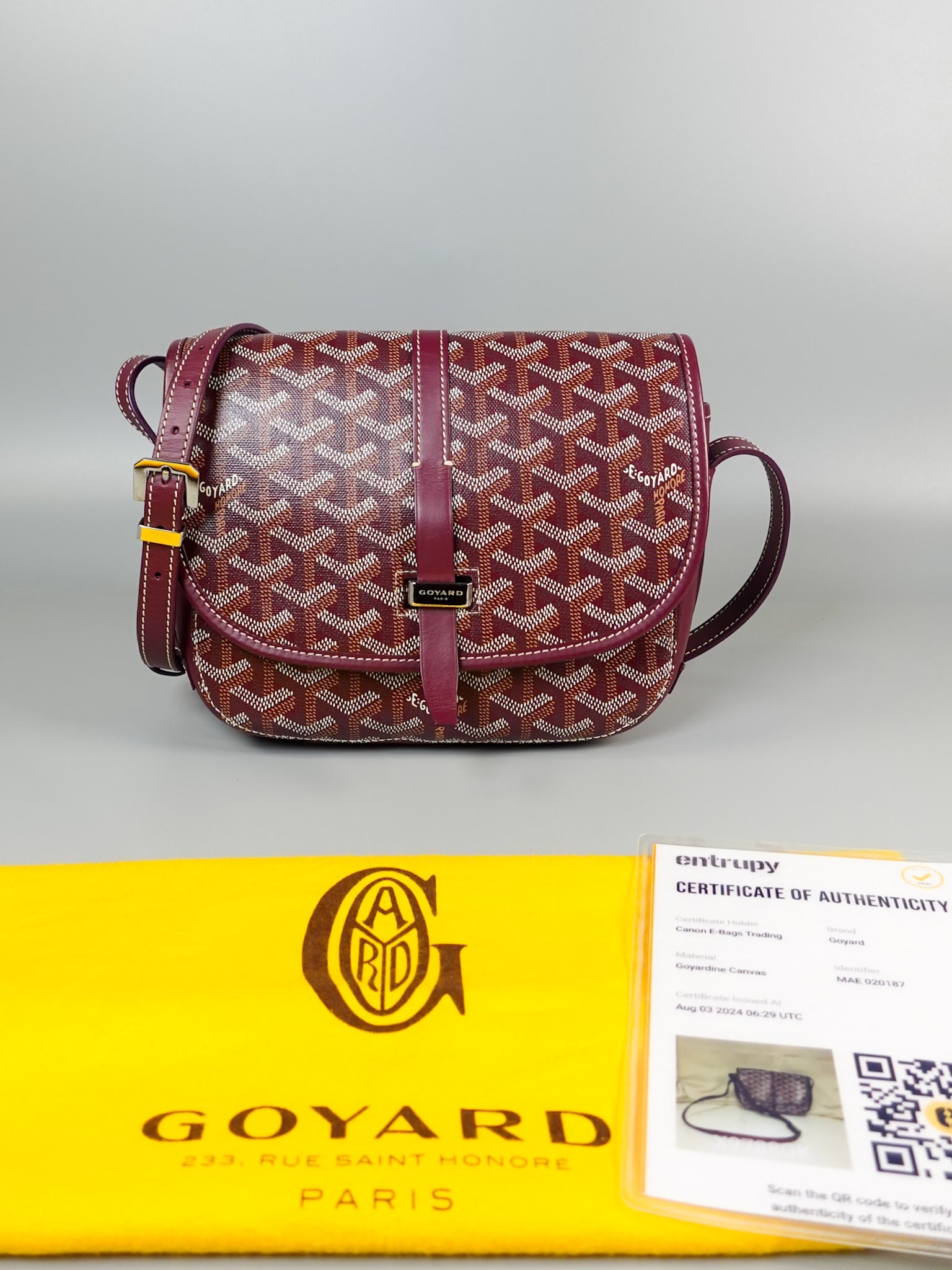 Belvedere PM Bordeaux (Maroon) Sling Bag | Purse Maison Luxury Bags Shop