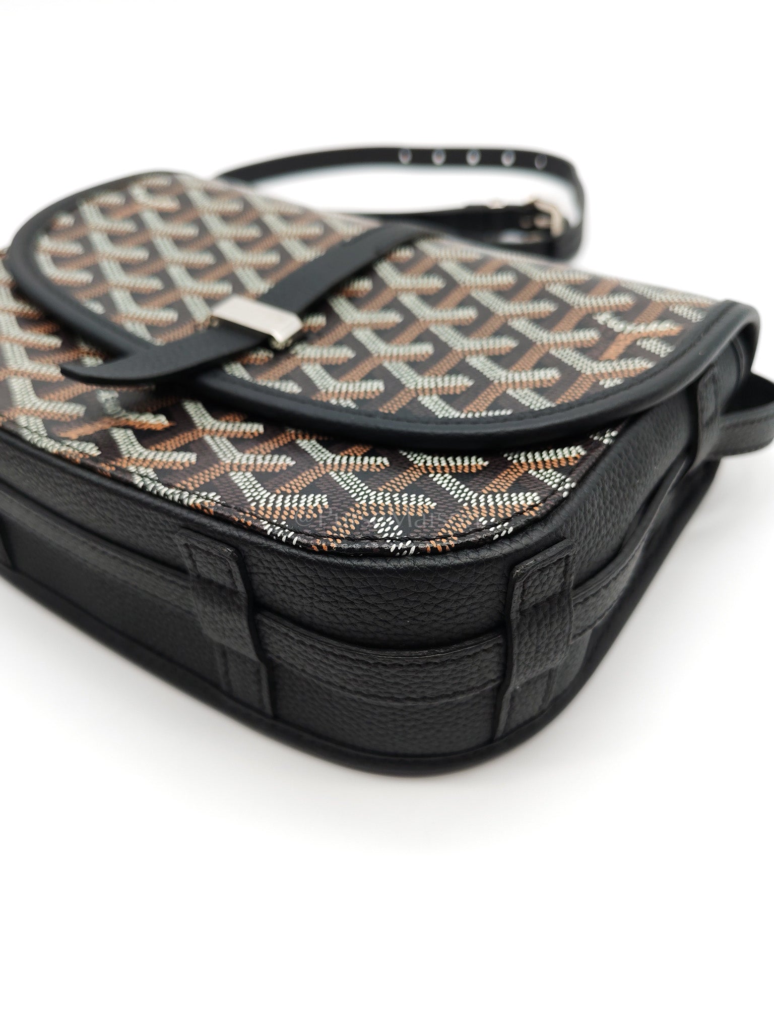 Belvedere PM in Black Goyardine Canvas Crossbody Bag | Purse Maison Luxury Bags Shop