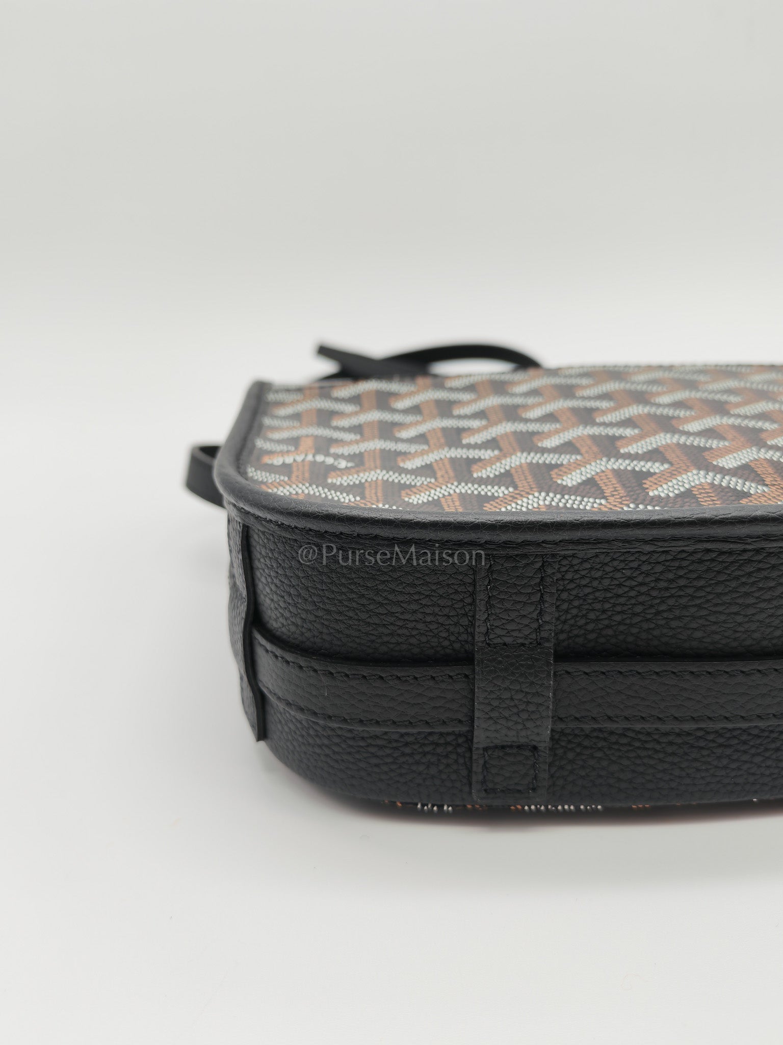 Belvedere PM in Black Goyardine Canvas Crossbody Bag | Purse Maison Luxury Bags Shop