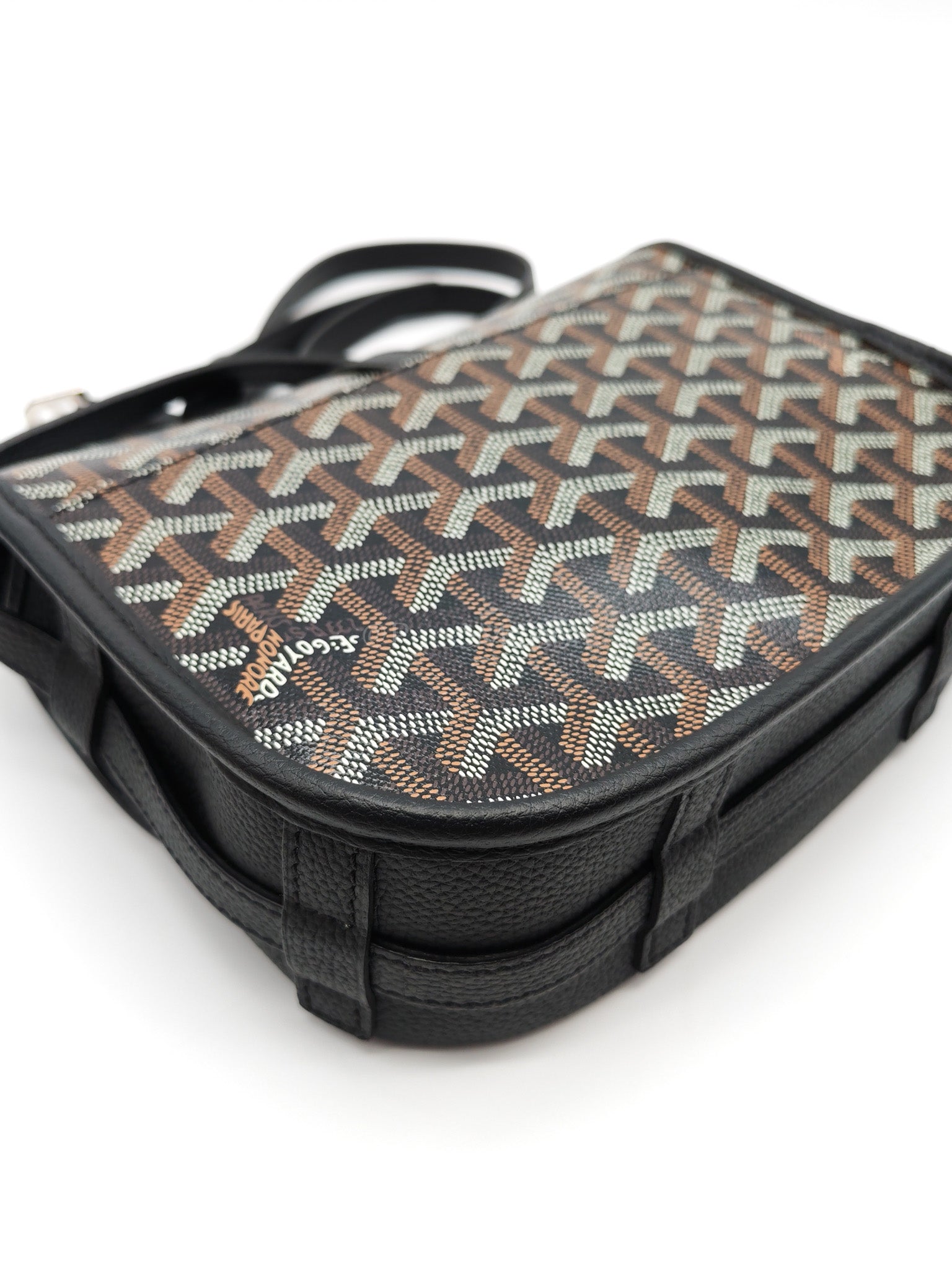 Belvedere PM in Black Goyardine Canvas Crossbody Bag | Purse Maison Luxury Bags Shop