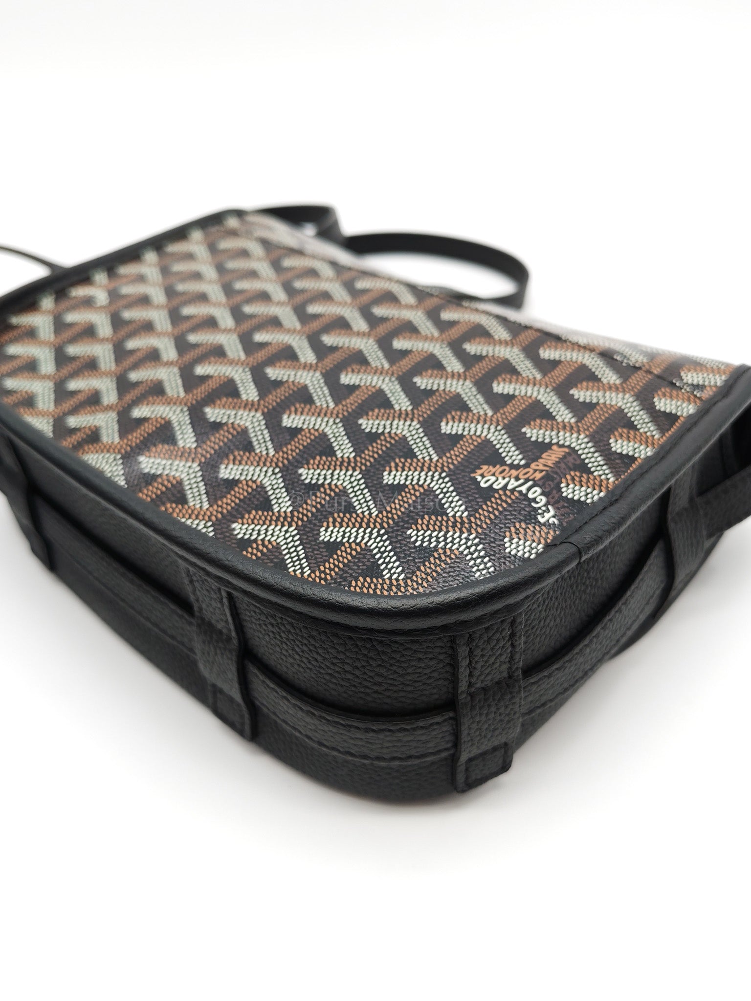 Belvedere PM in Black Goyardine Canvas Crossbody Bag | Purse Maison Luxury Bags Shop