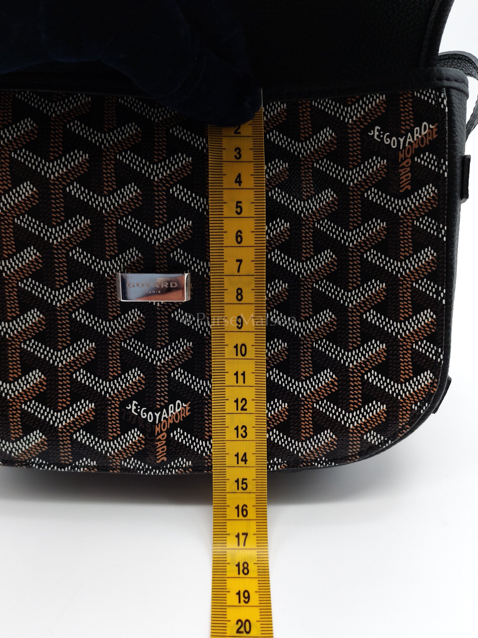 Belvedere PM in Black Goyardine Canvas Crossbody Bag | Purse Maison Luxury Bags Shop