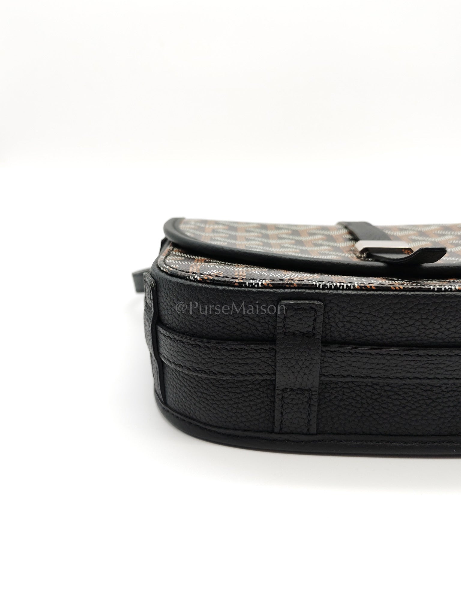 Belvedere PM in Black Goyardine Canvas Crossbody Bag | Purse Maison Luxury Bags Shop