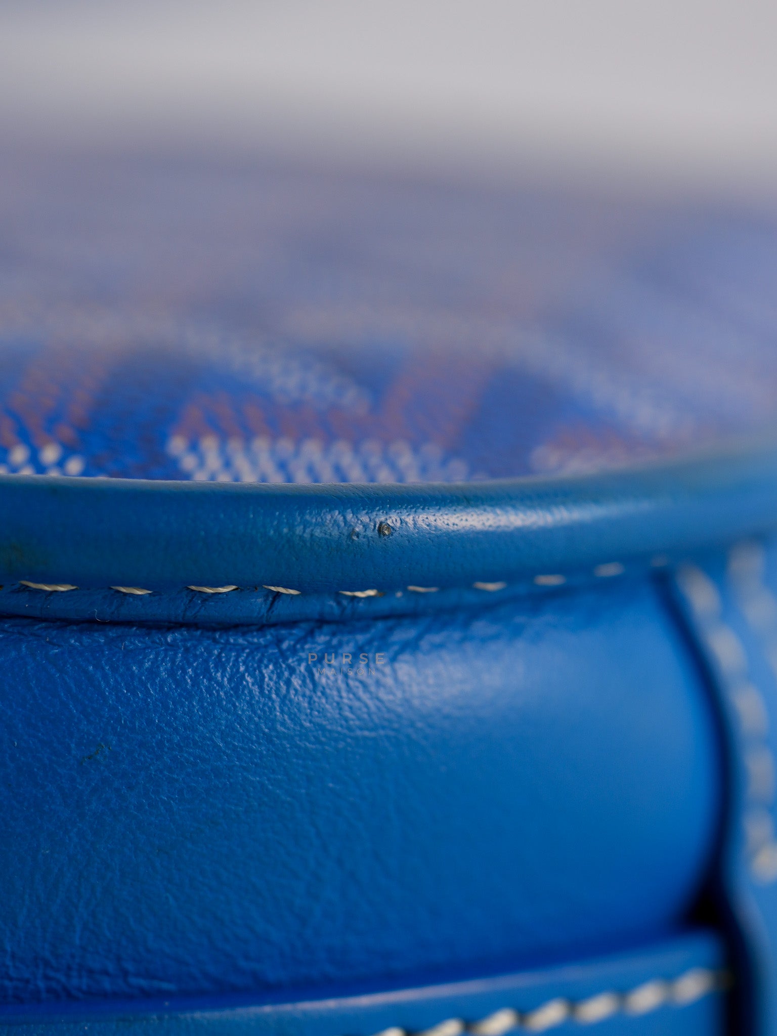 Belvedere PM in Blue Goyardine Canvas | Purse Maison Luxury Bags Shop