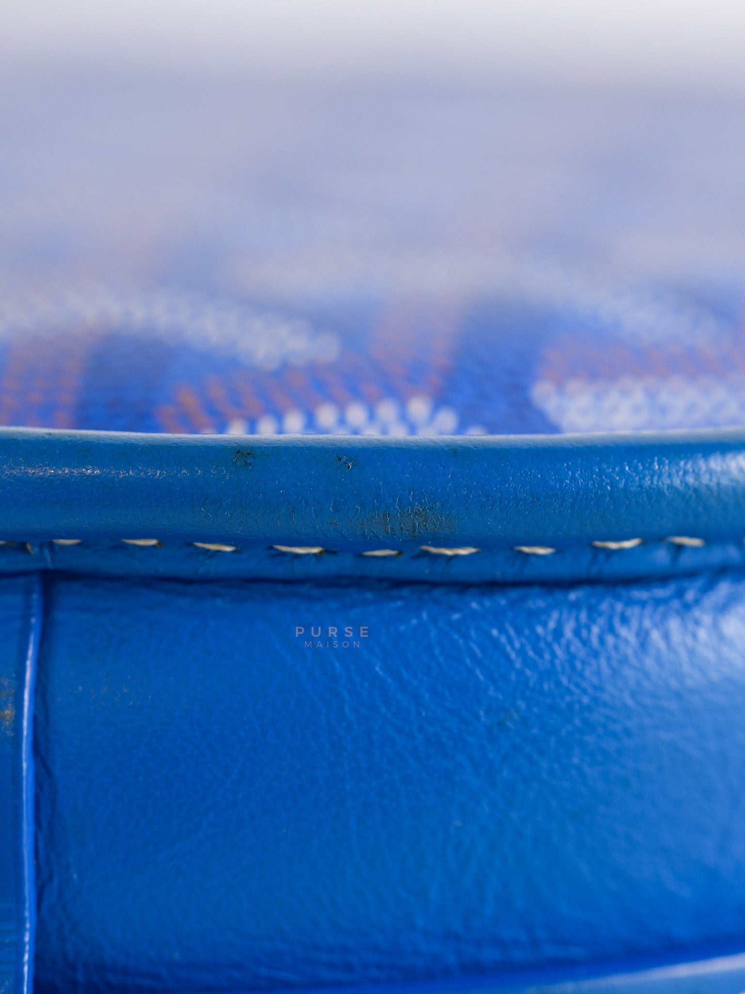 Belvedere PM in Blue Goyardine Canvas | Purse Maison Luxury Bags Shop