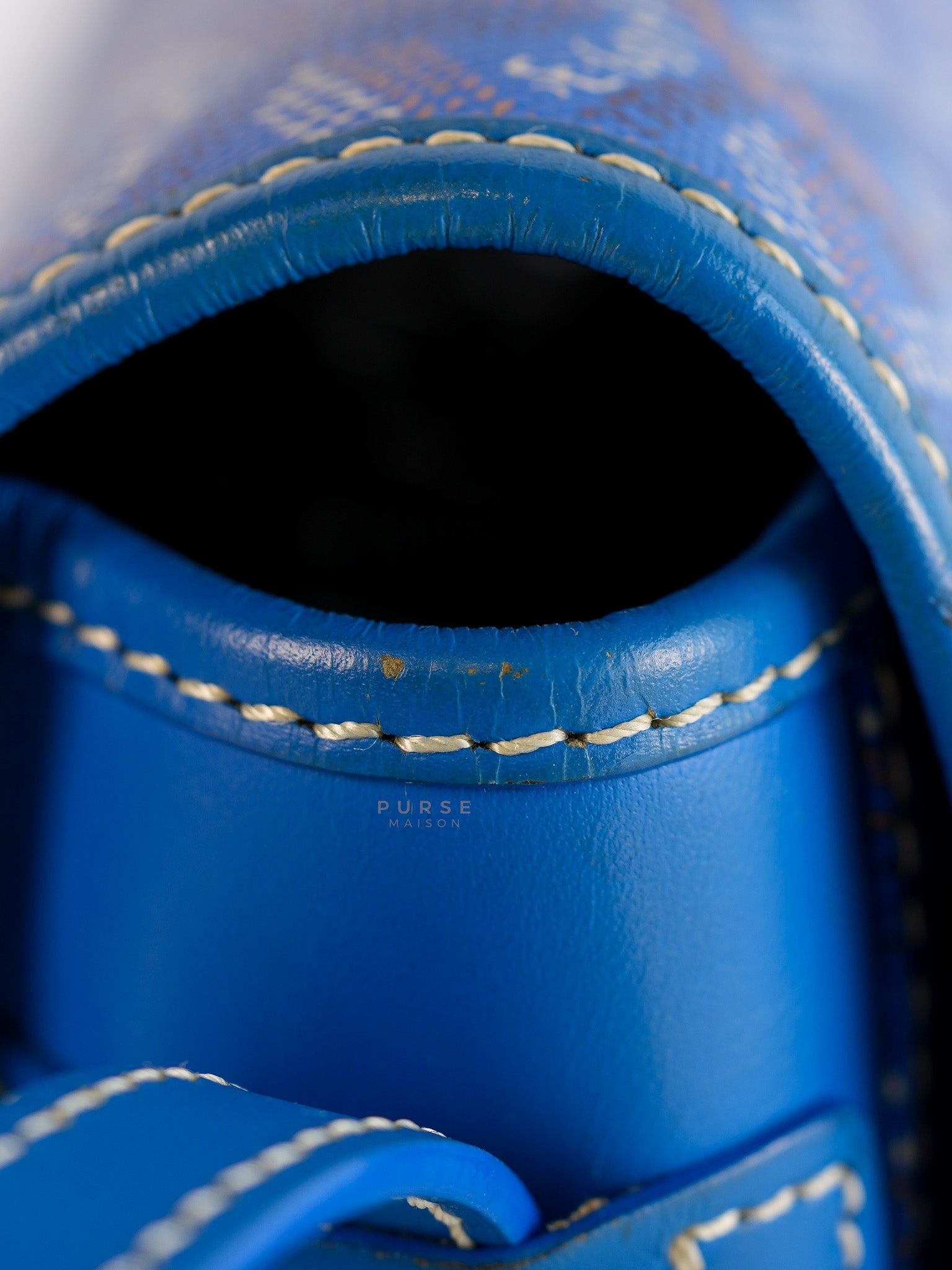 Belvedere PM in Blue Goyardine Canvas | Purse Maison Luxury Bags Shop
